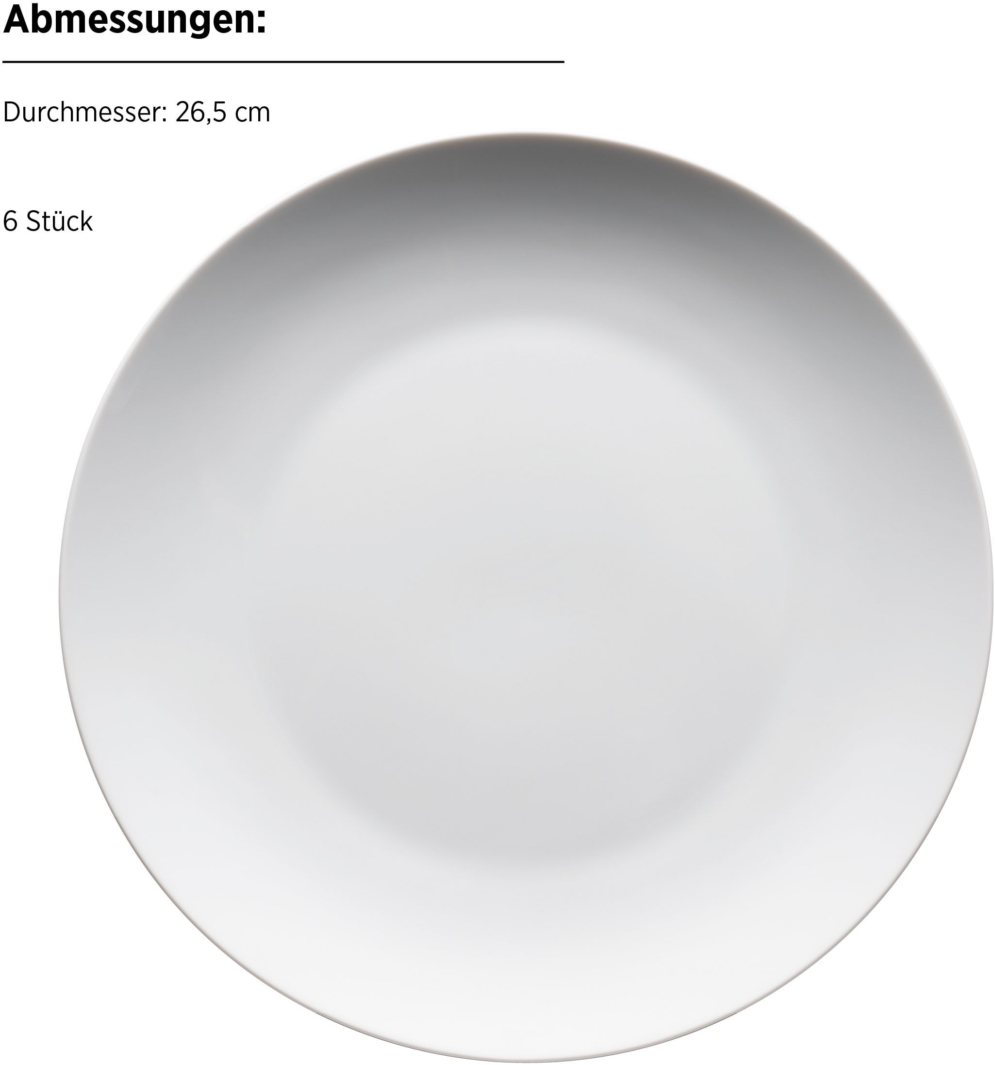 MÄSER Speiseteller »BARCA, Speisteteller-Set, Porzellan«