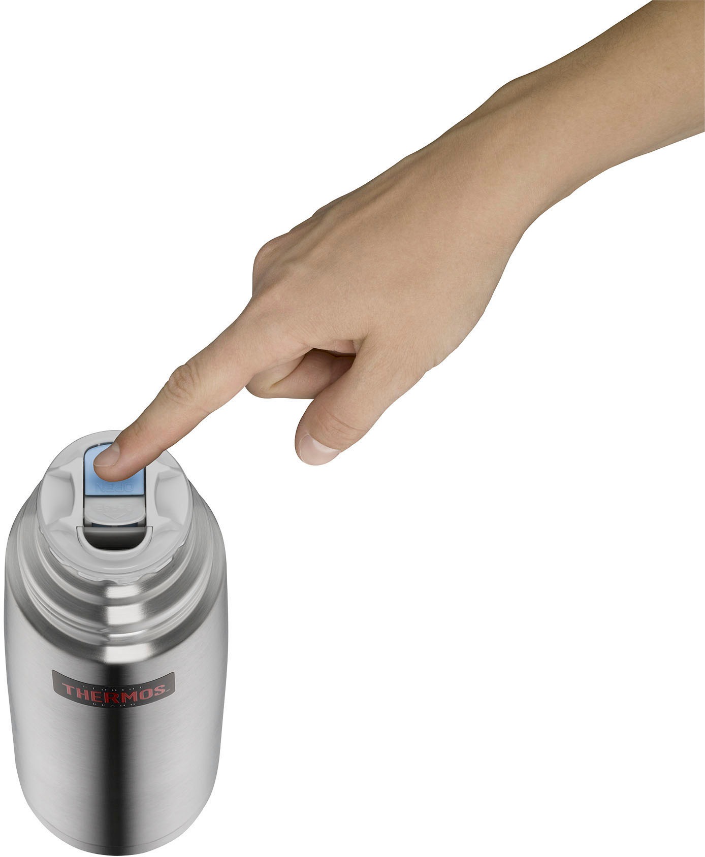 THERMOS Isolierkanne »Light & Compact«, 1 l, (1 St.), aus bruchfestem Edelstahl