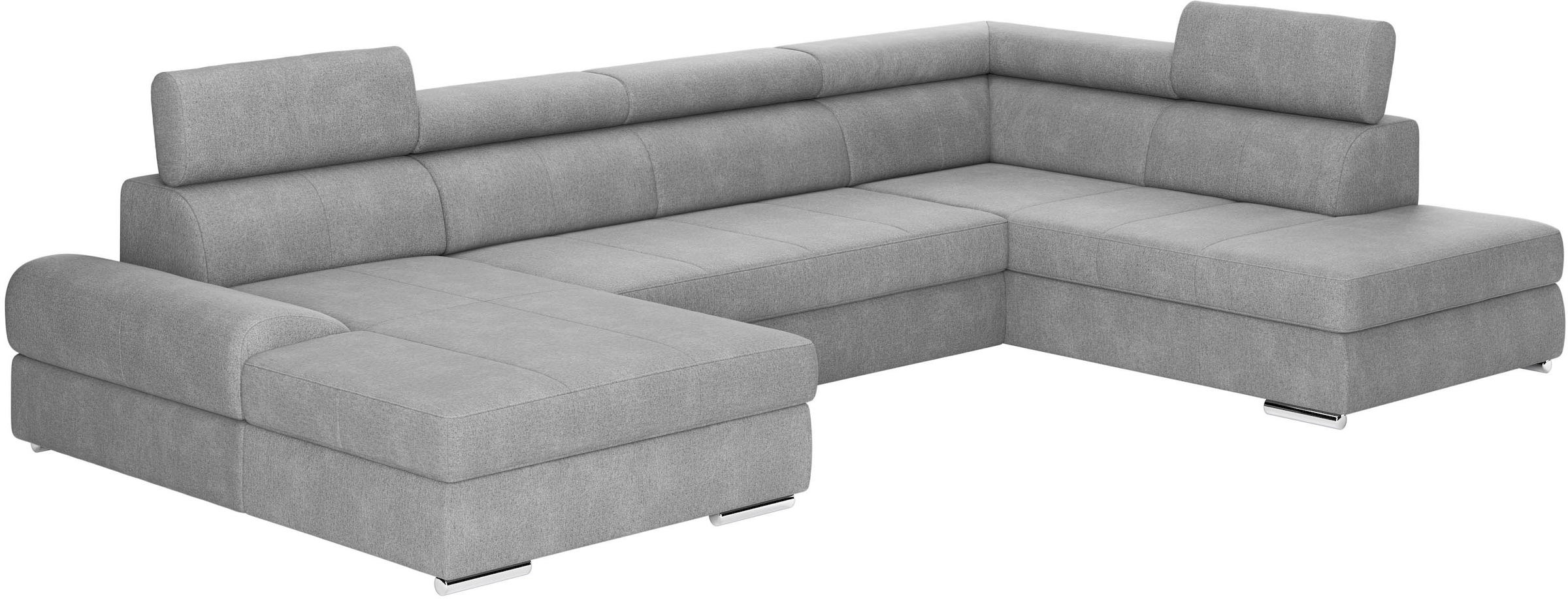 sit&more Wohnlandschaft »U-Form«, mit verstellbaren Kopfteilen, wahlweise mit Bettfunktion