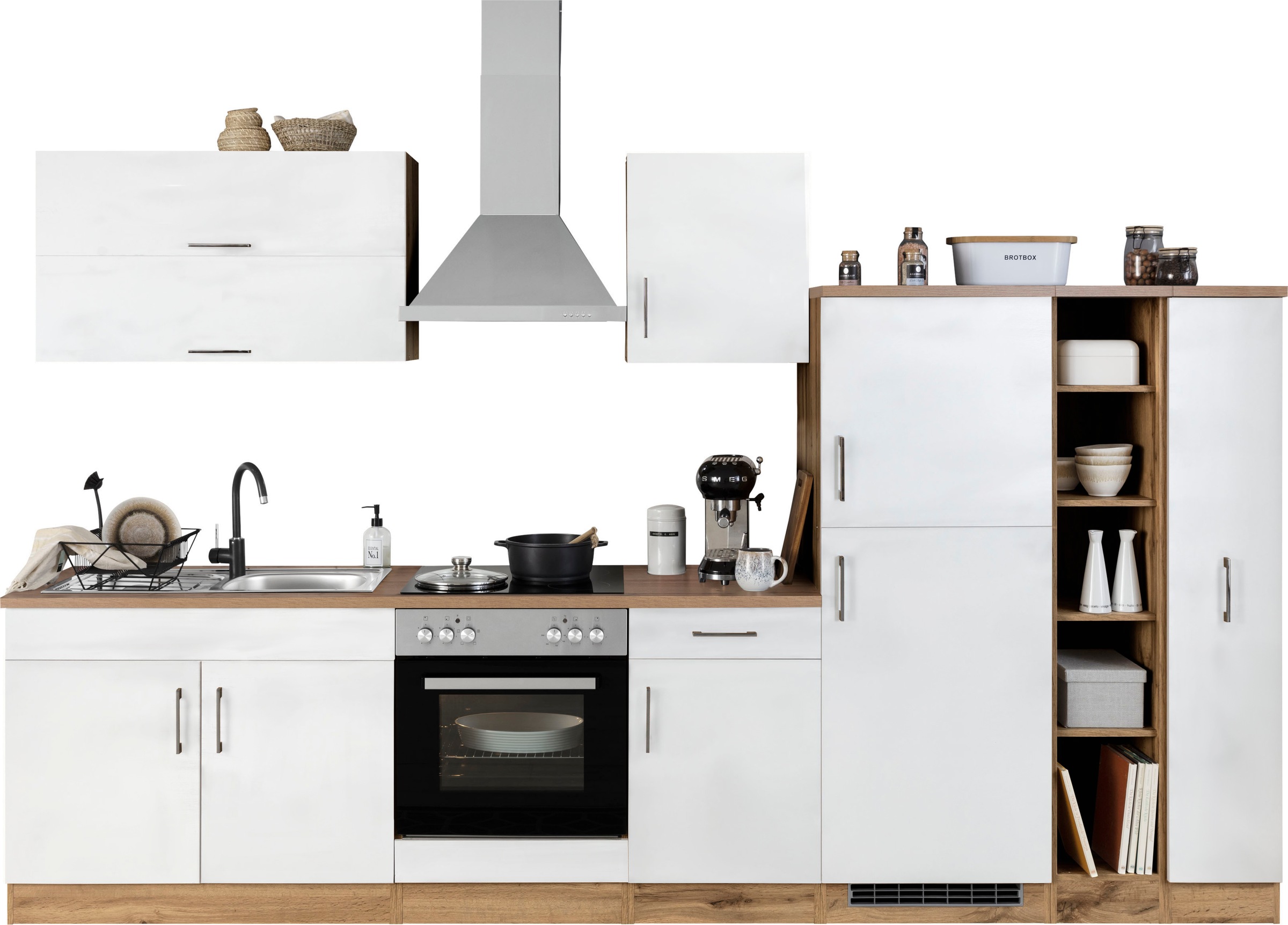 KOCHSTATION Küchenzeile »KS-Colmar«, mit E-Geräten, Breite 330 cm günstig online kaufen
