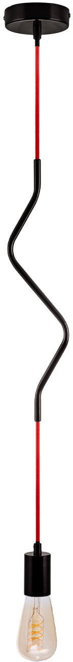 Paco Home Pendelleuchte »SNAKE«, 1 flammig, Leuchtmittel E27   ohne Leuchtm günstig online kaufen
