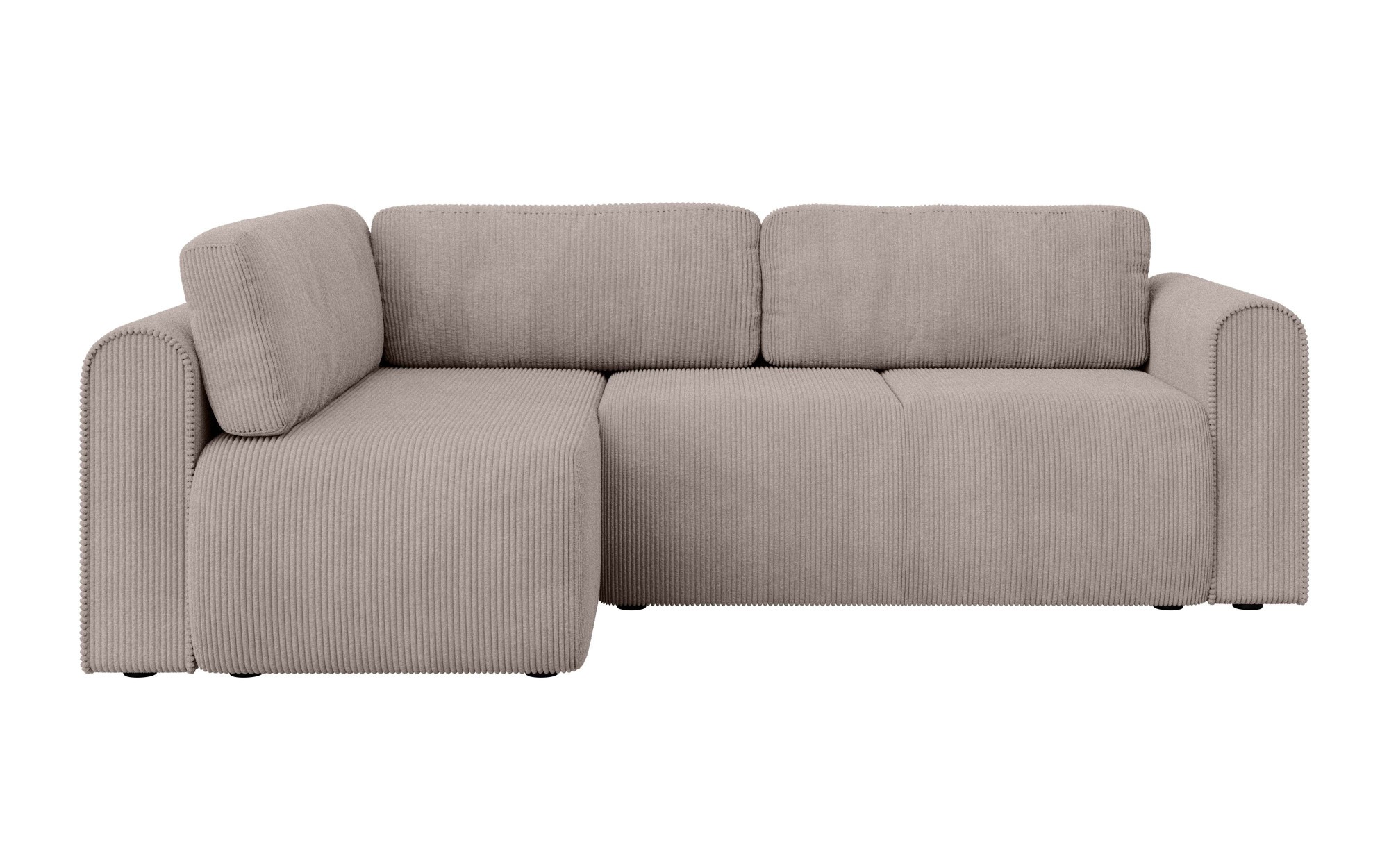 INOSIGN Ecksofa »Zacharia wahlweise Schlafsofa mit Bettkasten, B/T/H 250/166/86 cm«, L-Form mit Wellenunterfederung, Ottomane rechts oder links bestellbar