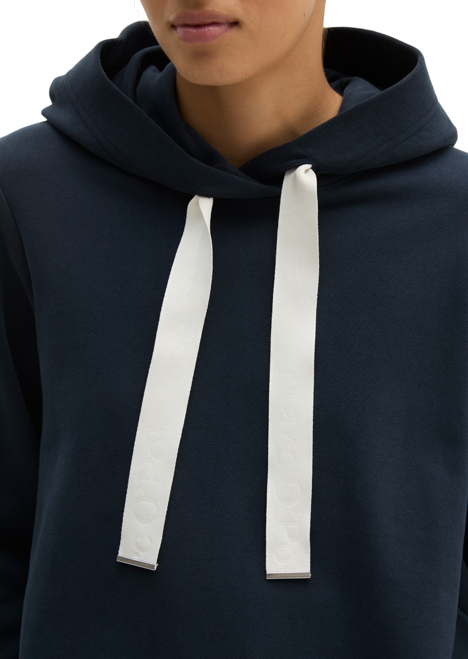 Marc O'Polo Hoodie , relaxed mit gepeachter Oberfläche
