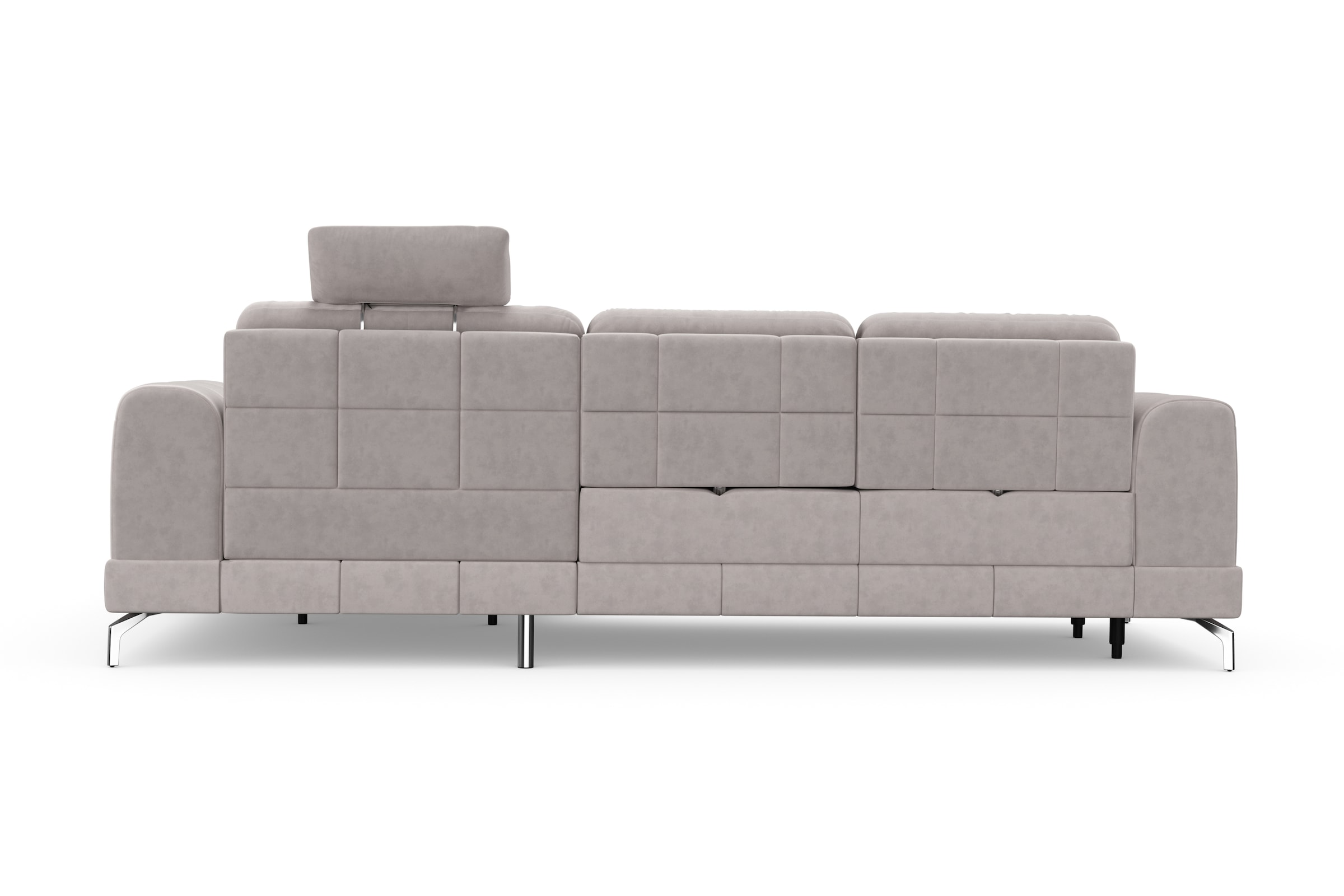 sit&more Ecksofa »Bendigo L-Form«, inklusive Sitztiefenverstellung, Bodenfreiheit 12 cm, in 2 Fußfarben