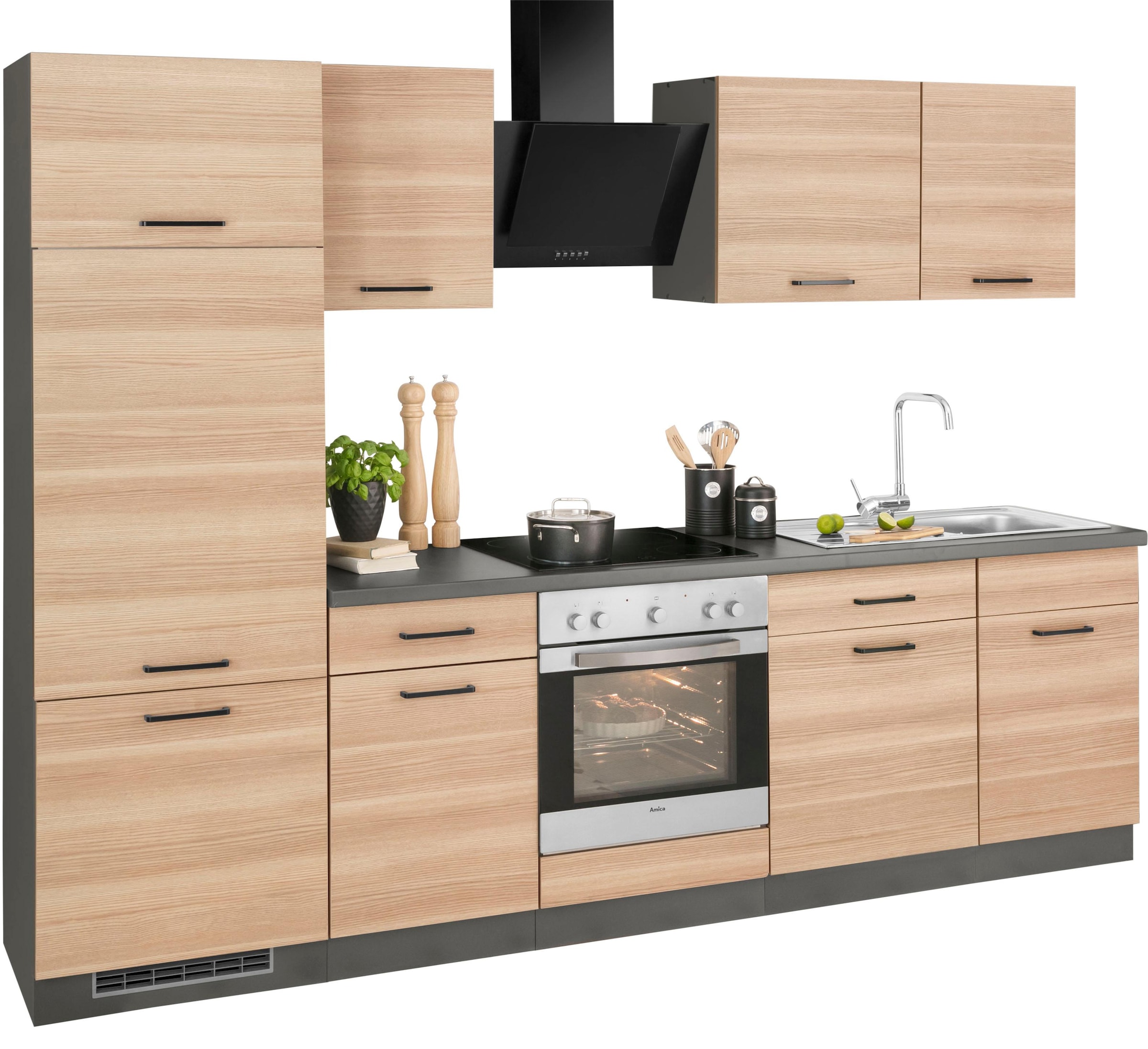 wiho Küchen Küchenzeile »Esbo«, ohne E-Geräte, Breite 280 cm auf Rechnung  bestellen | Herdumbauschränke