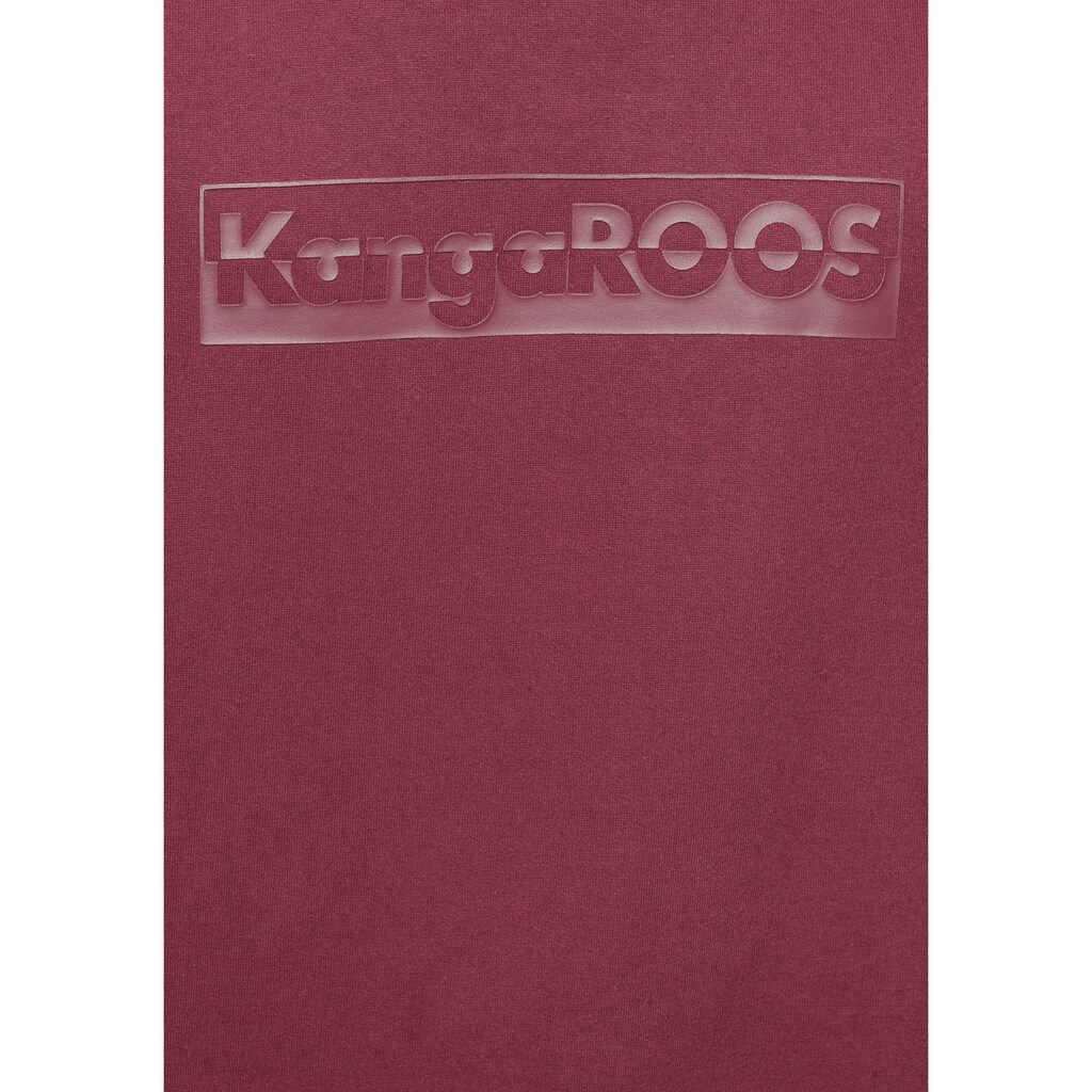 KangaROOS Sweatshirt, mit großem Logofrontprint