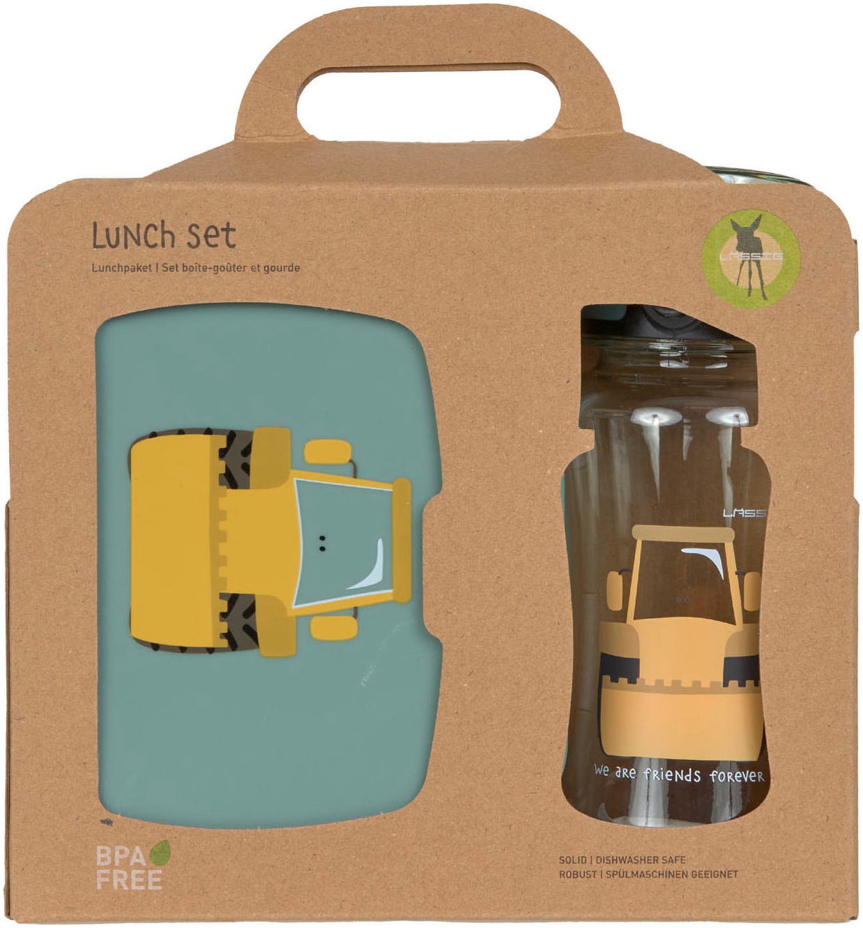 LÄSSIG Lunchbox »Tiny Drivers, Excavator« Set, 2 Stk. tlg. mit Trinkflasche günstig online kaufen