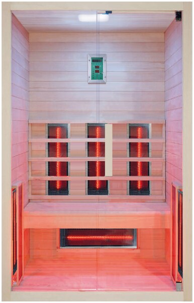 RORO Sauna & Spa Infrarotkabine »ABN H732«, Fronteinstieg, inkl Fußboden und Steuergerät