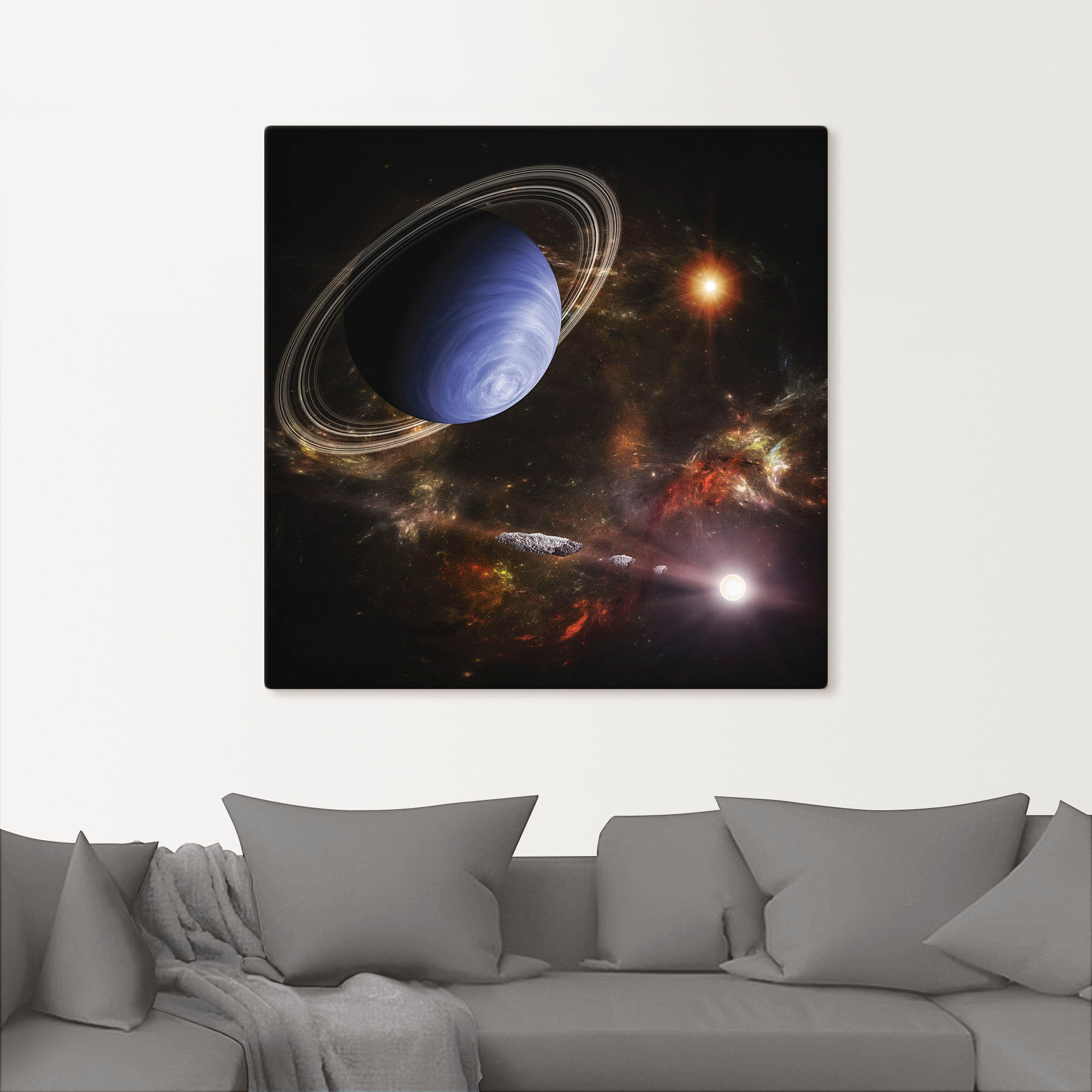 Artland Wandbild »Fremde Welten im All«, Bilder von Planeten, (1 St.), als Alubild, Leinwandbild, Wandaufkleber oder Poster in versch. Größen