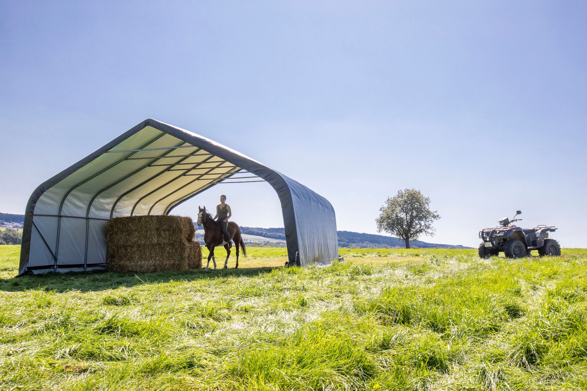 sportspower Foliengerätehaus »Weidezelt«, 49,6 m², Grün
