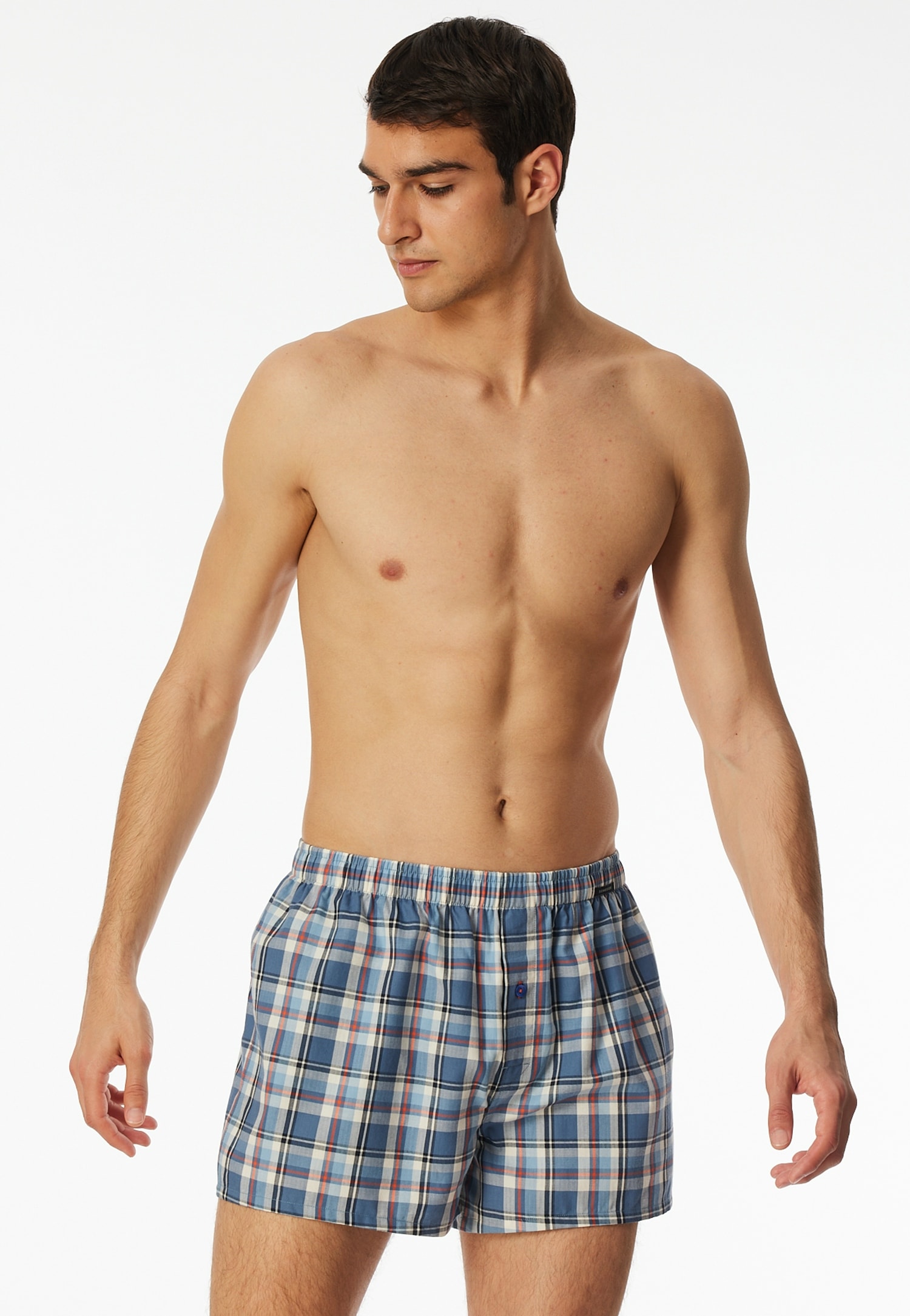 Schiesser Webboxer »"Boxershorts Multipacks"«, (2er Pack), Elastischer Bund mit kleinem SCHIESSER Logo