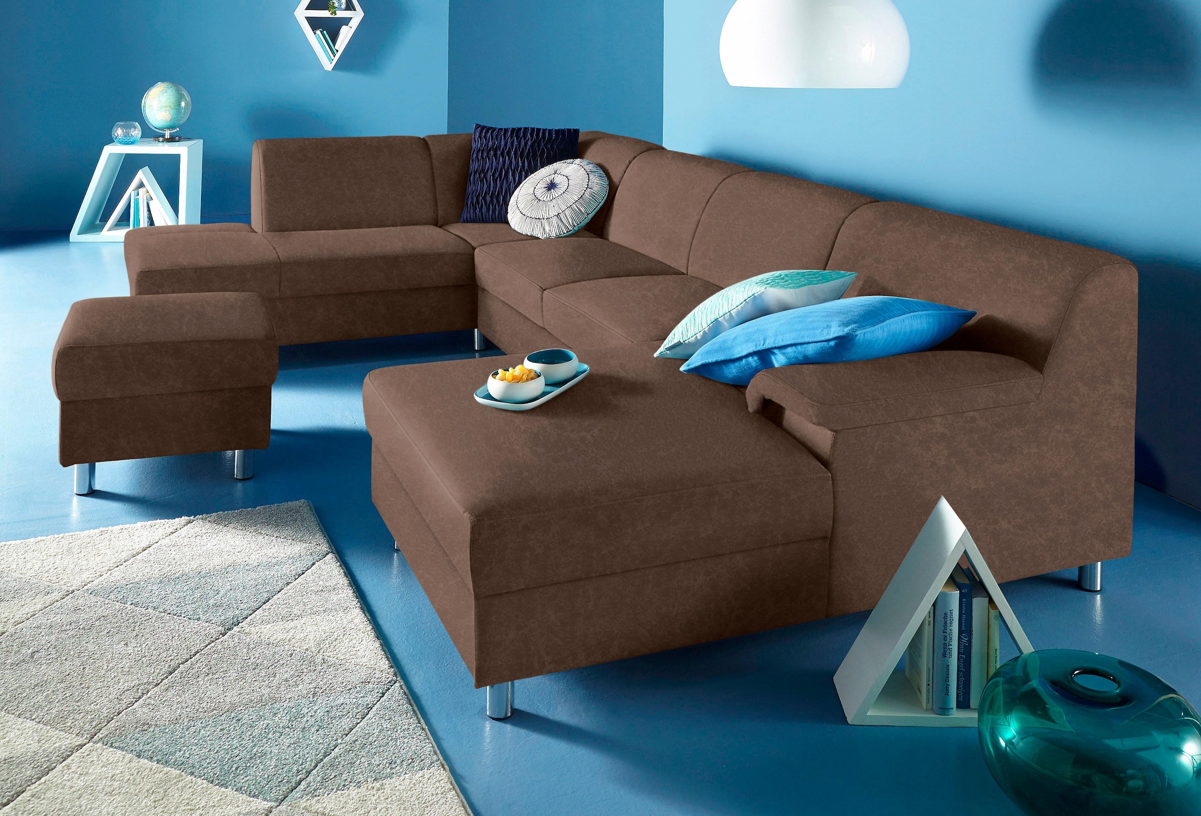 Home affaire Wohnlandschaft »Jamie, zeitloses Design, fester Sitzkomfort, v günstig online kaufen