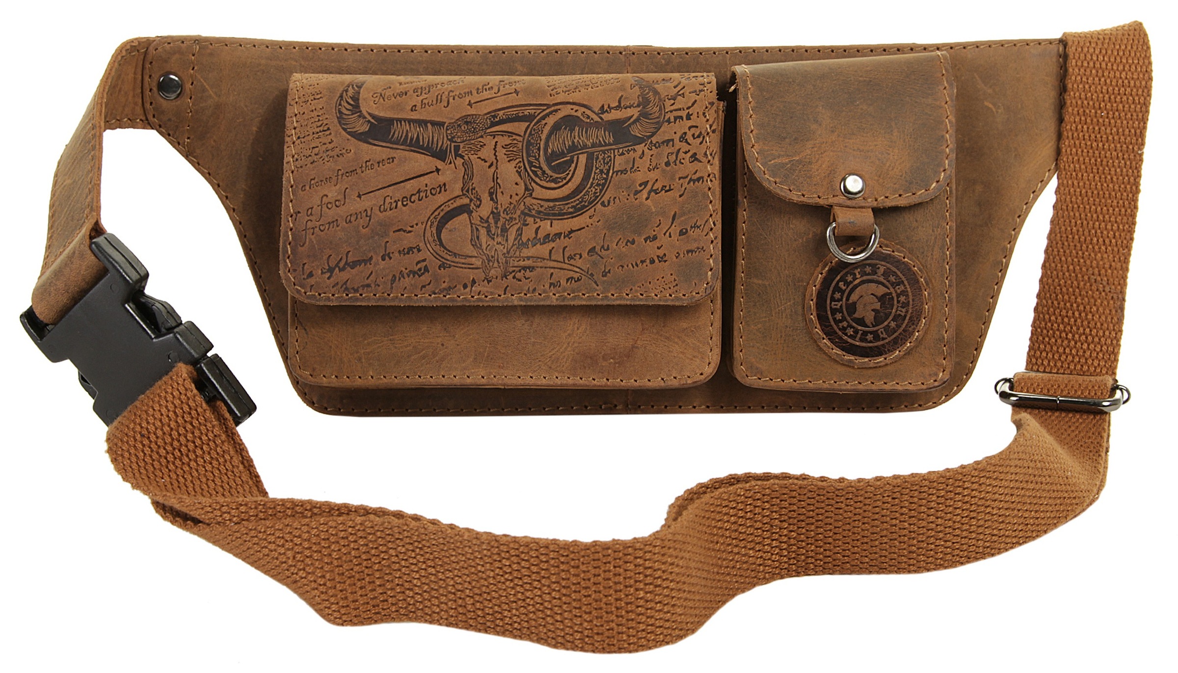 Landleder Gürteltasche, echt Leder