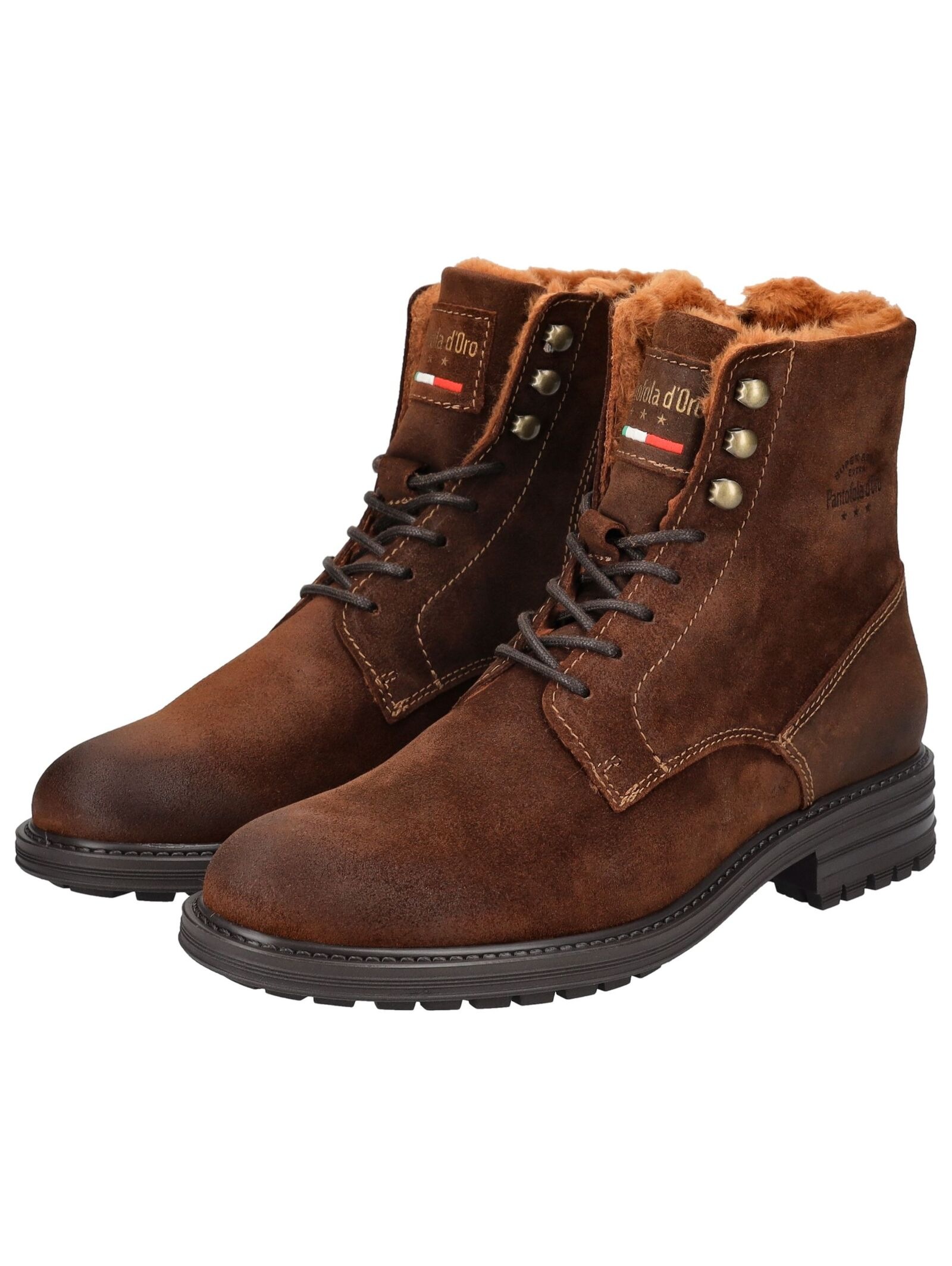 Pantofola d´Oro Schnürstiefelette »Pantofola d'Oro Stiefelette Veloursleder«