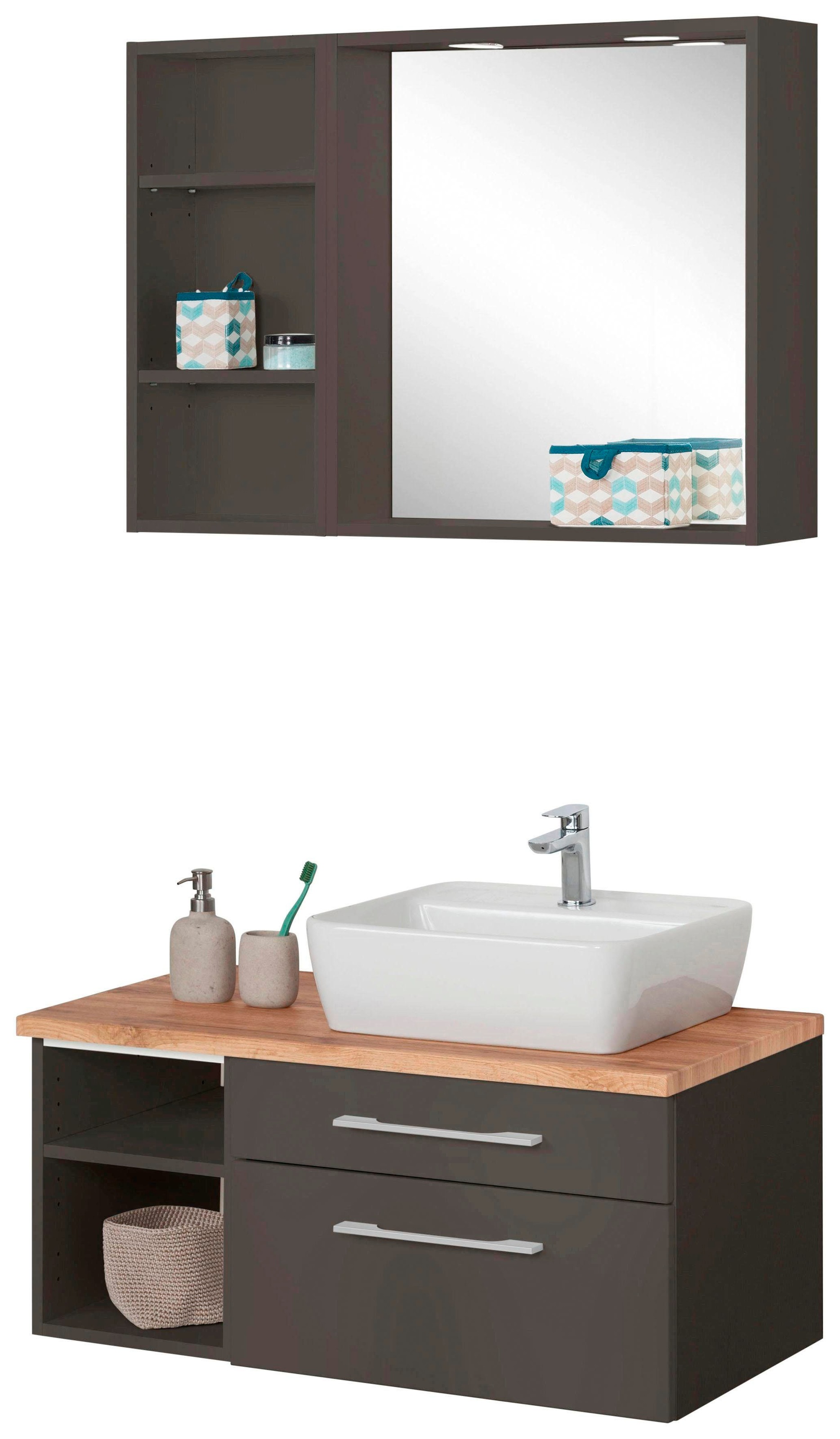 welltime Badmöbel-Set »Davos« 3 Stk. tlg. günstig online kaufen