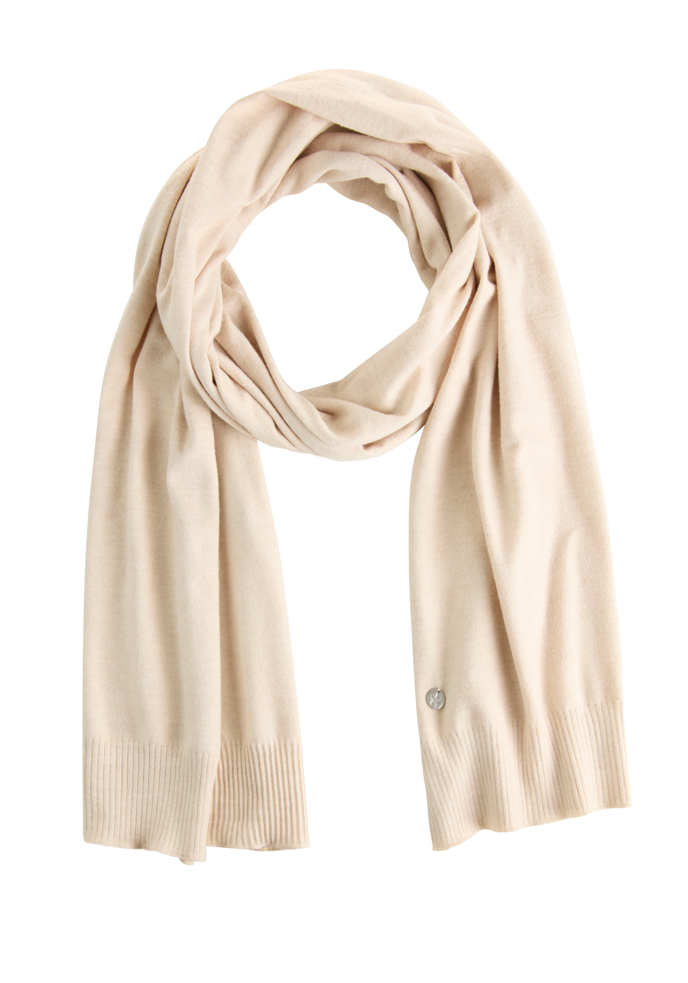 Laura Scott Strickschal in Maxi-Größe mit modischen Rippenabschlüssen - NEW