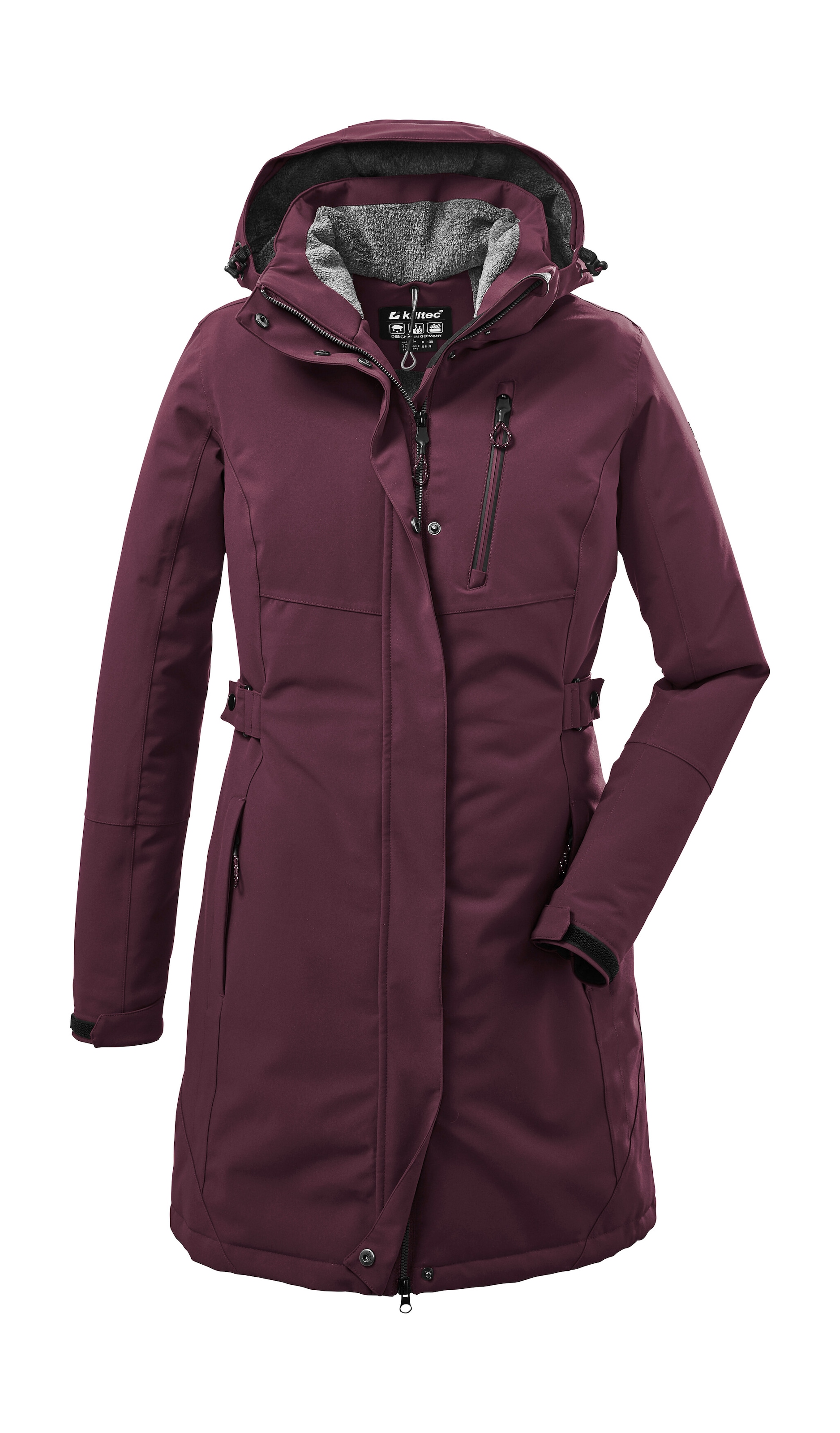Killtec Parka »KOW 165 WMN PRK«, Wasser- und winddichter Parka mit Teddyfleece und abnehmbarer Kapuze
