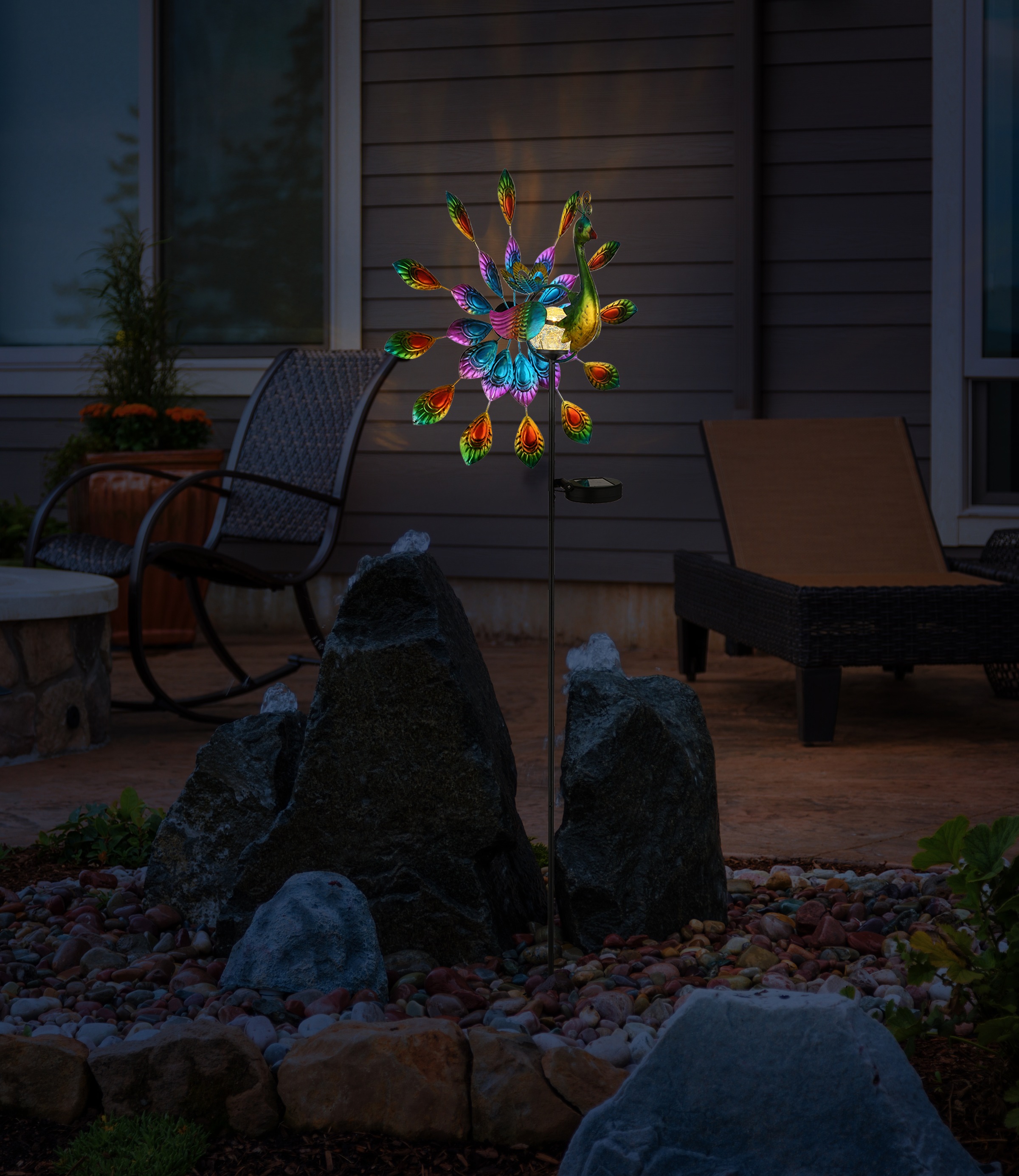 GLOBO LIGHTING LED Solarleuchte »SOLARLEUCHTE METALL SCHWARZ MATT, 1XLED« LED-Modul 1 Stk. Warmweiß Solar Garten Terrasse Außenbeleuchtung Dekoleuchten