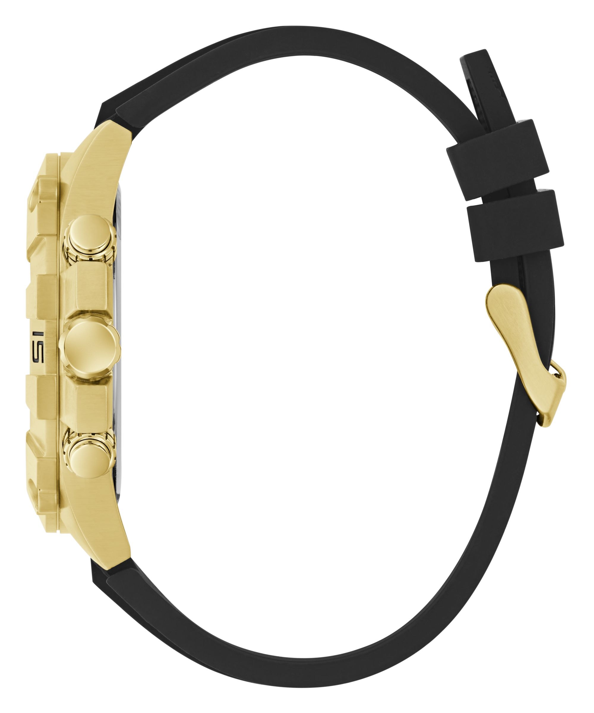 Guess Multifunktionsuhr »PROSPECT« Quarzuhr, Armbanduhr, Herrenuhr, Silikonarmband, analog, Wochentag