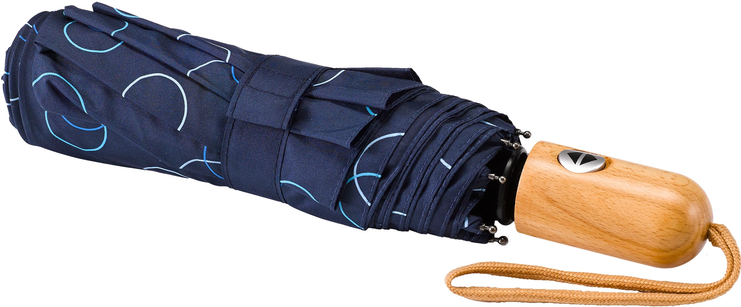EuroSCHIRM® Taschenregenschirm blau« marine, Kreise »Umwelt-Taschenschirm, bei online