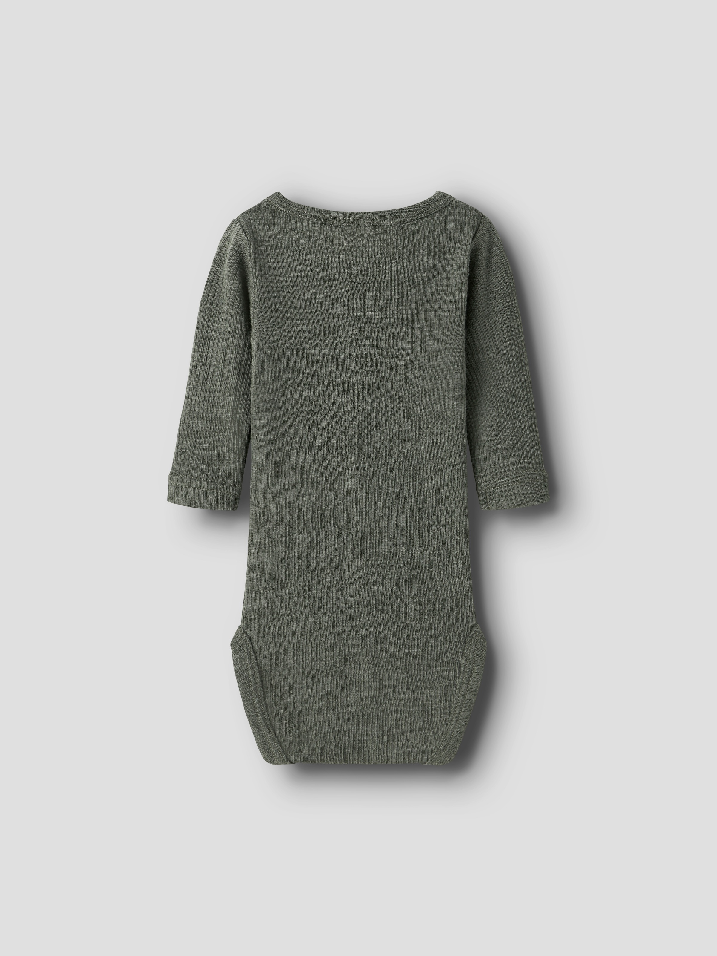 Name It Langarmbody »NBNWAX WOOL RIB LS BODY NOOS« aus reiner Merinowolle
