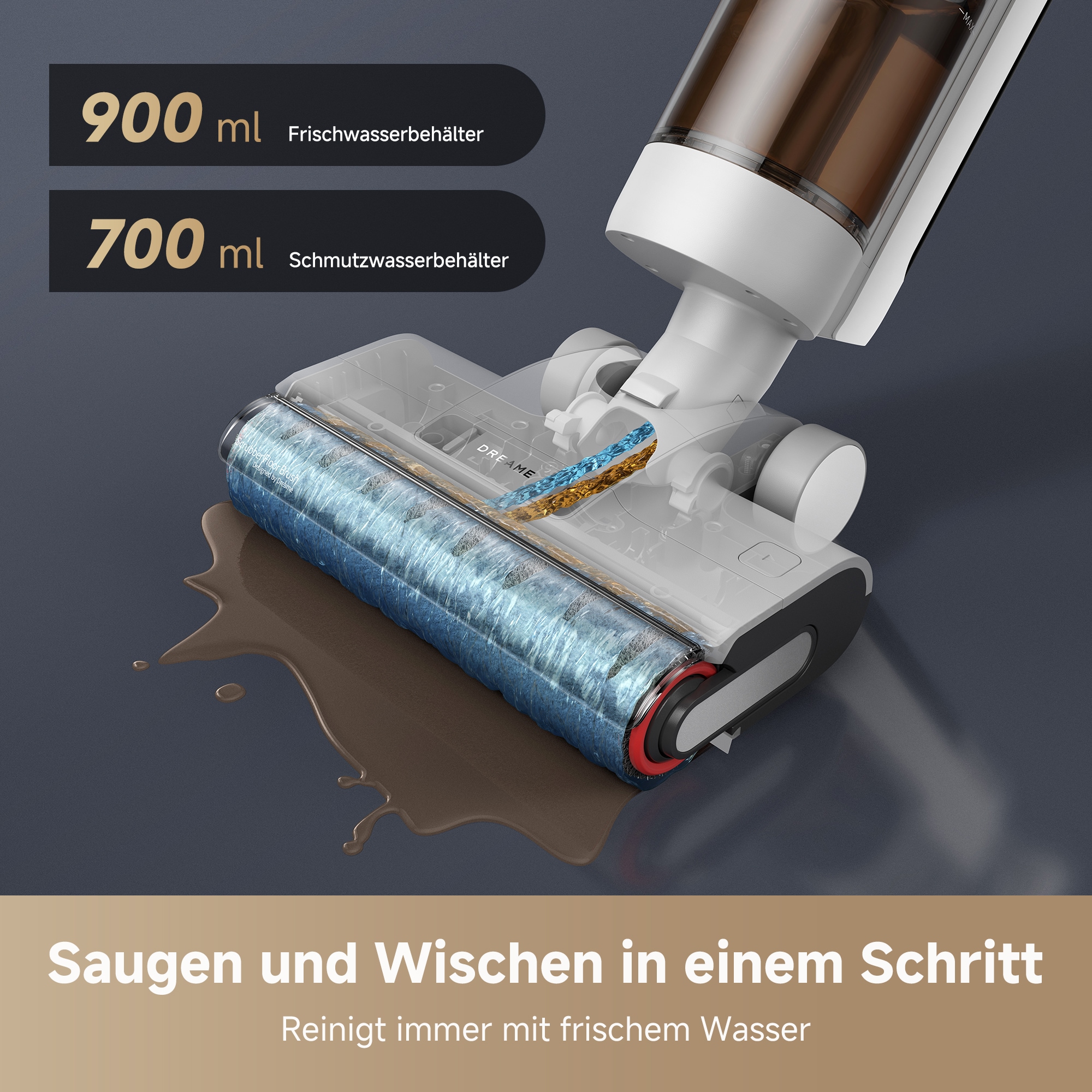 Dreame Nass-Trocken-Sauger »G10 Pro« 300 W, Intelligente Schmutzerkennung, Selbstreinigung