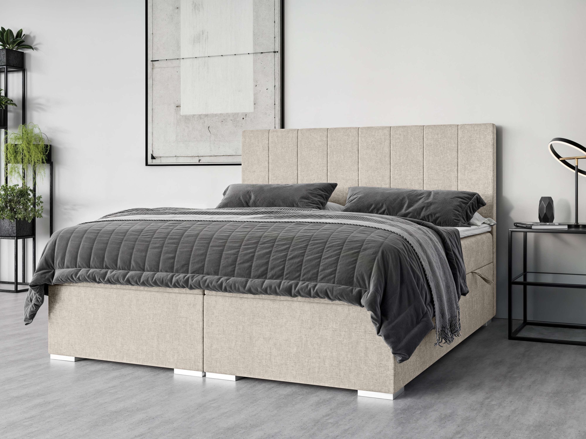 PLACES OF STYLE Polsterbett »Ginoro mit Matratze und Topper, in 3 Breiten ( günstig online kaufen