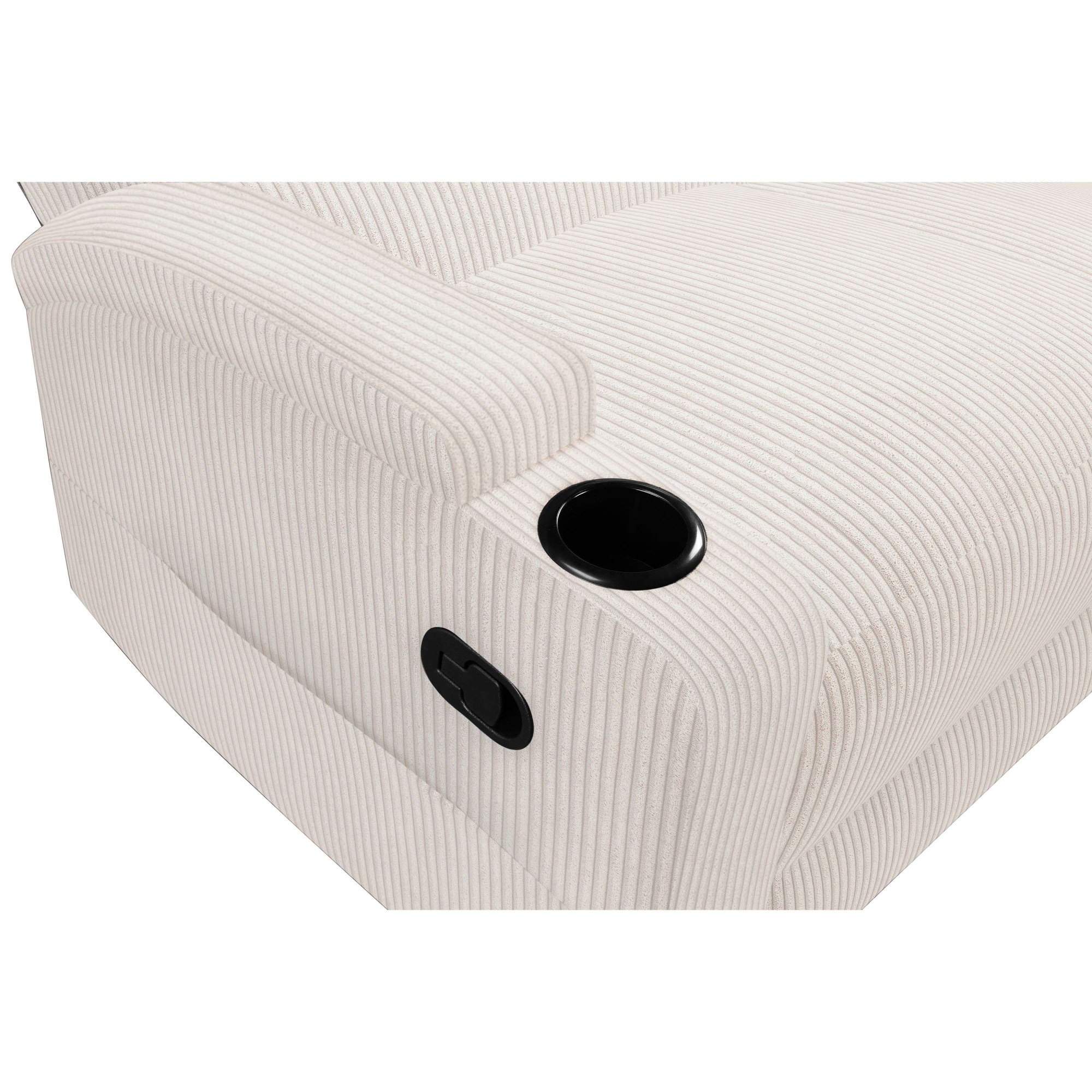 Home affaire Ecksofa »NAPORI Multimediasofa, 3er Kinosessel XXL, L-Form, Cord«, Kinosofa mit Relaxfunktion, Getränkehalter, Staufach und Staukasten