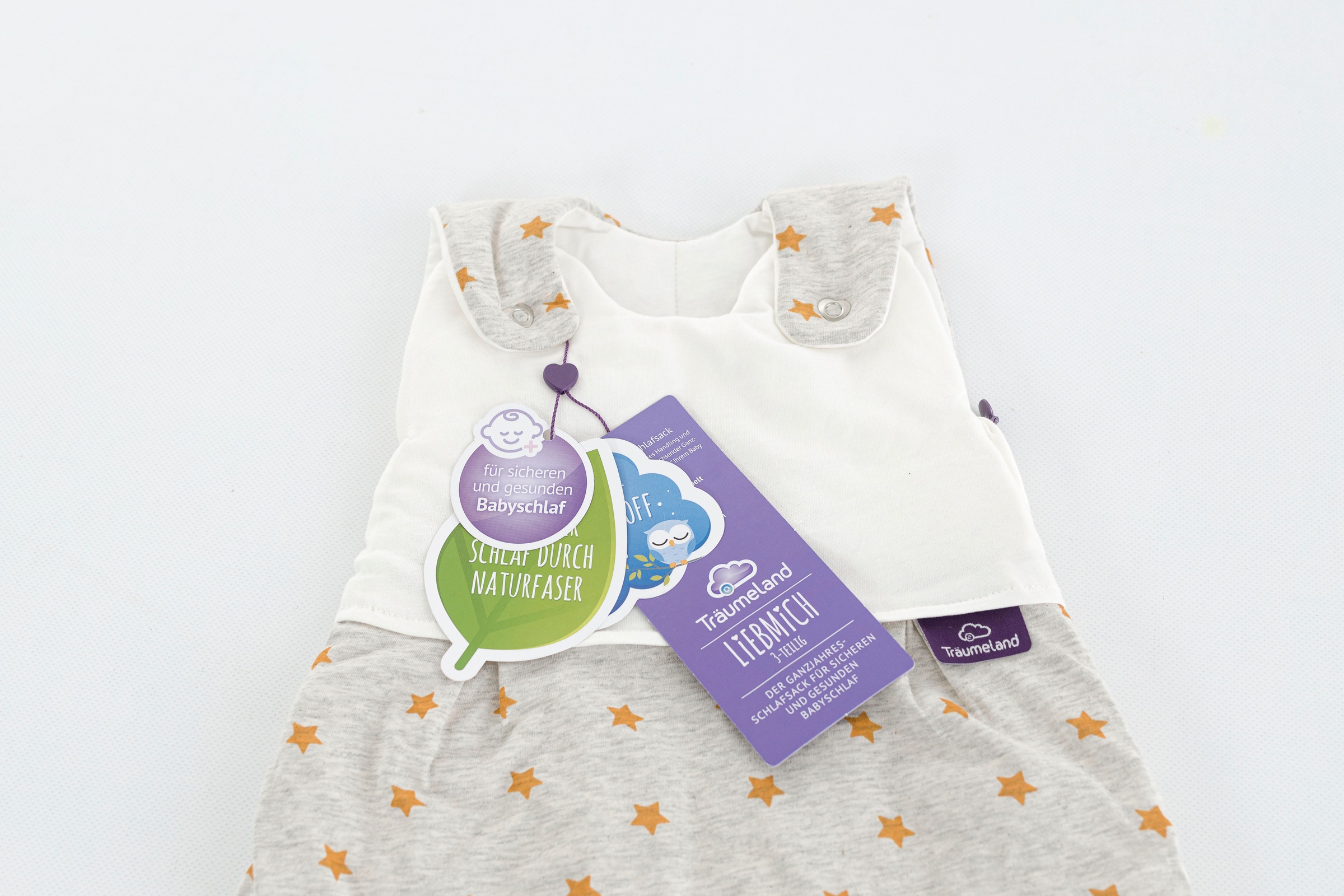 Träumeland Babyschlafsack »Außenschlafsack LIEBMICH, Design Sternentraum blau«, (1 tlg.)