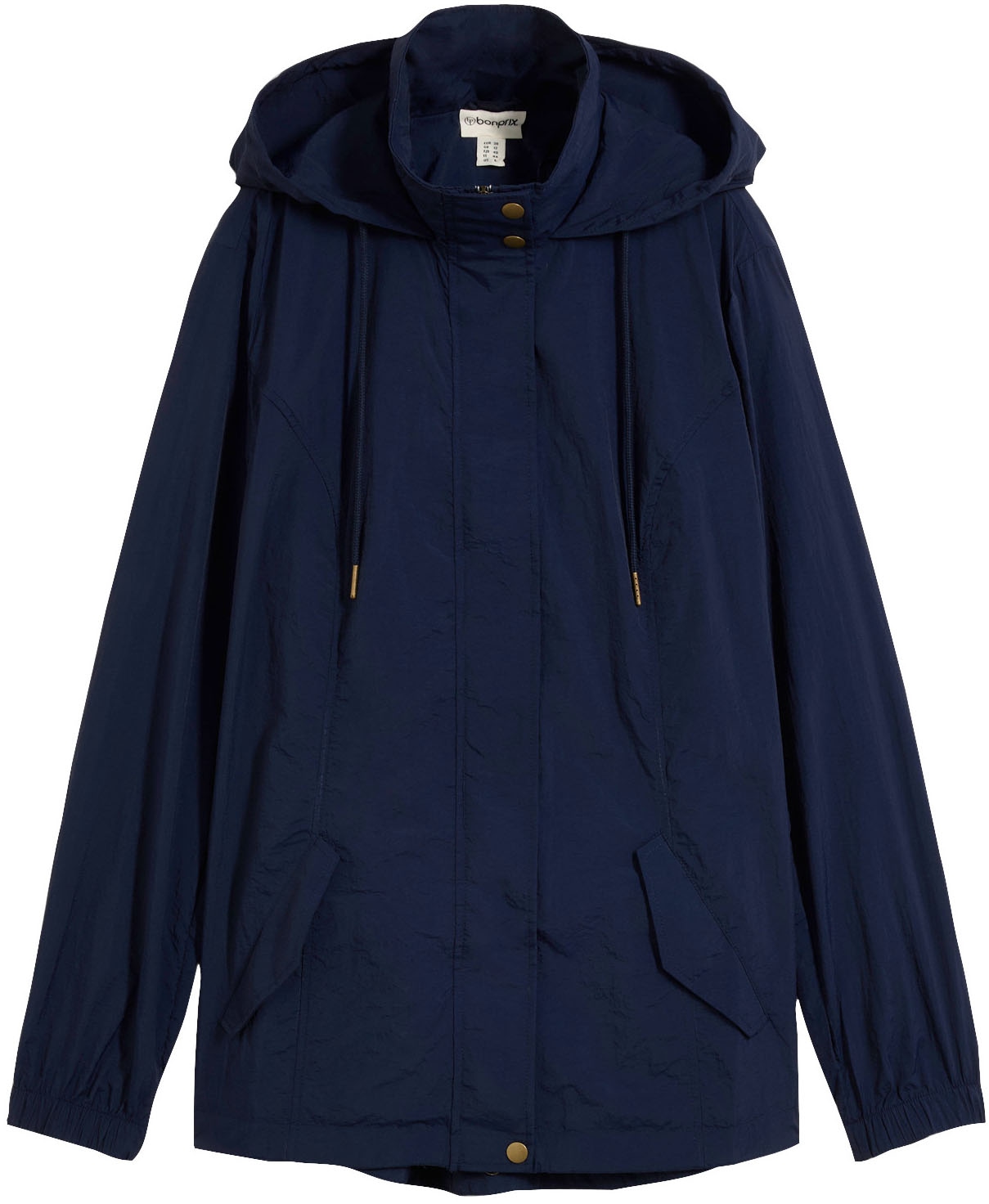 bonprix Allwetterjacke mit Kapuze sportlicher Stil, leichter Parka mit Kapuze, mit seitlichen Taschen