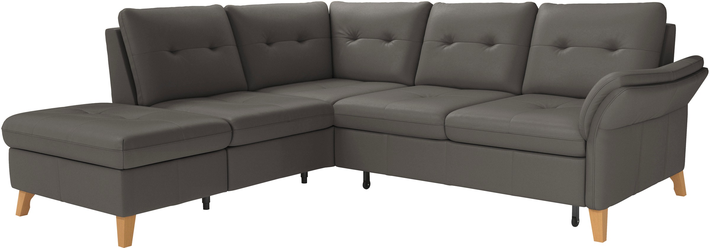 sit&more Ecksofa »Göteborg«, inkl. Sitztiefenverstellung, wahlweise mit Bettfunktion & Bettkasten