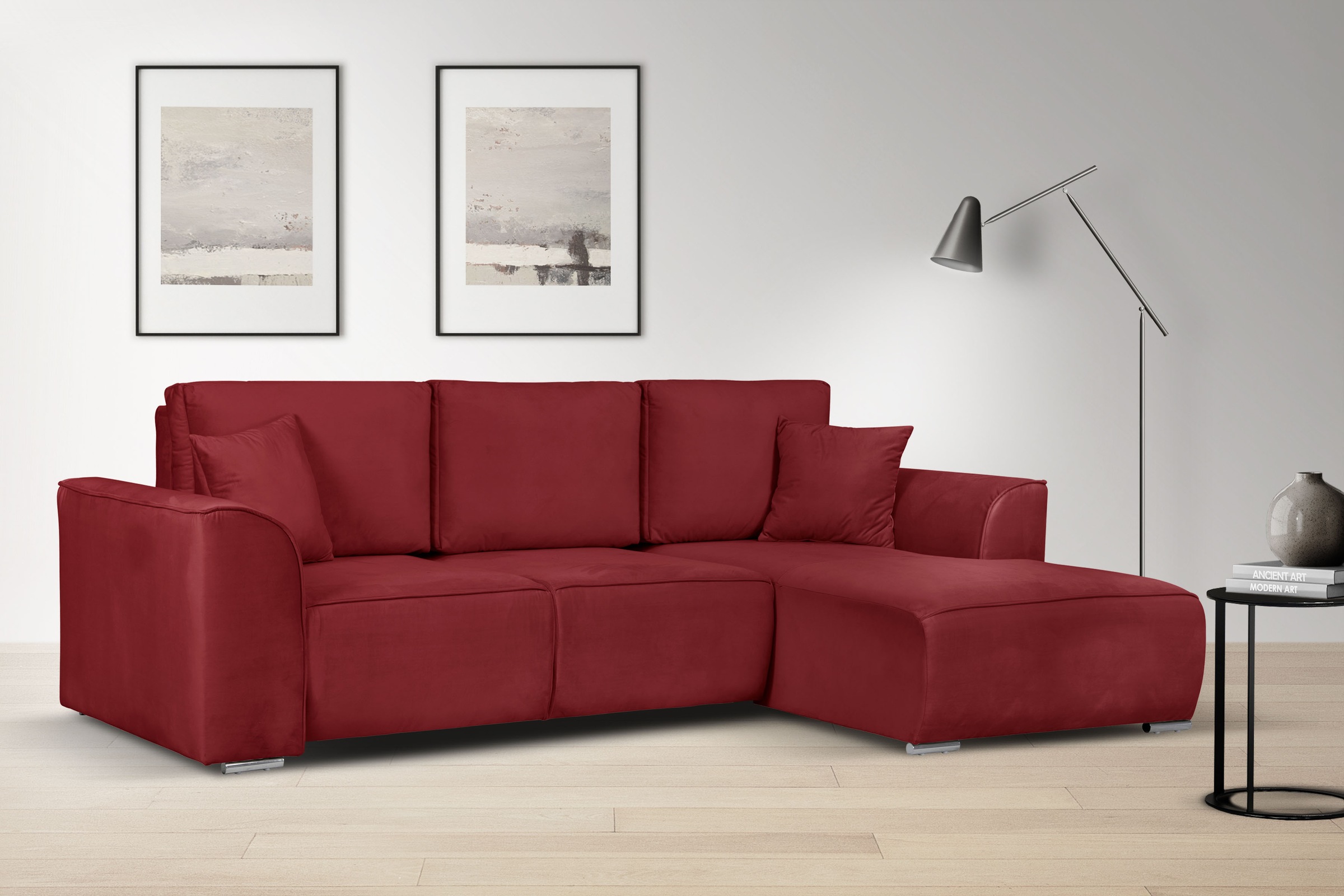 OTTO home Ecksofa »BEATRICE optionale Schlafsofa mit Bettkasten, B/T/H: 265 günstig online kaufen