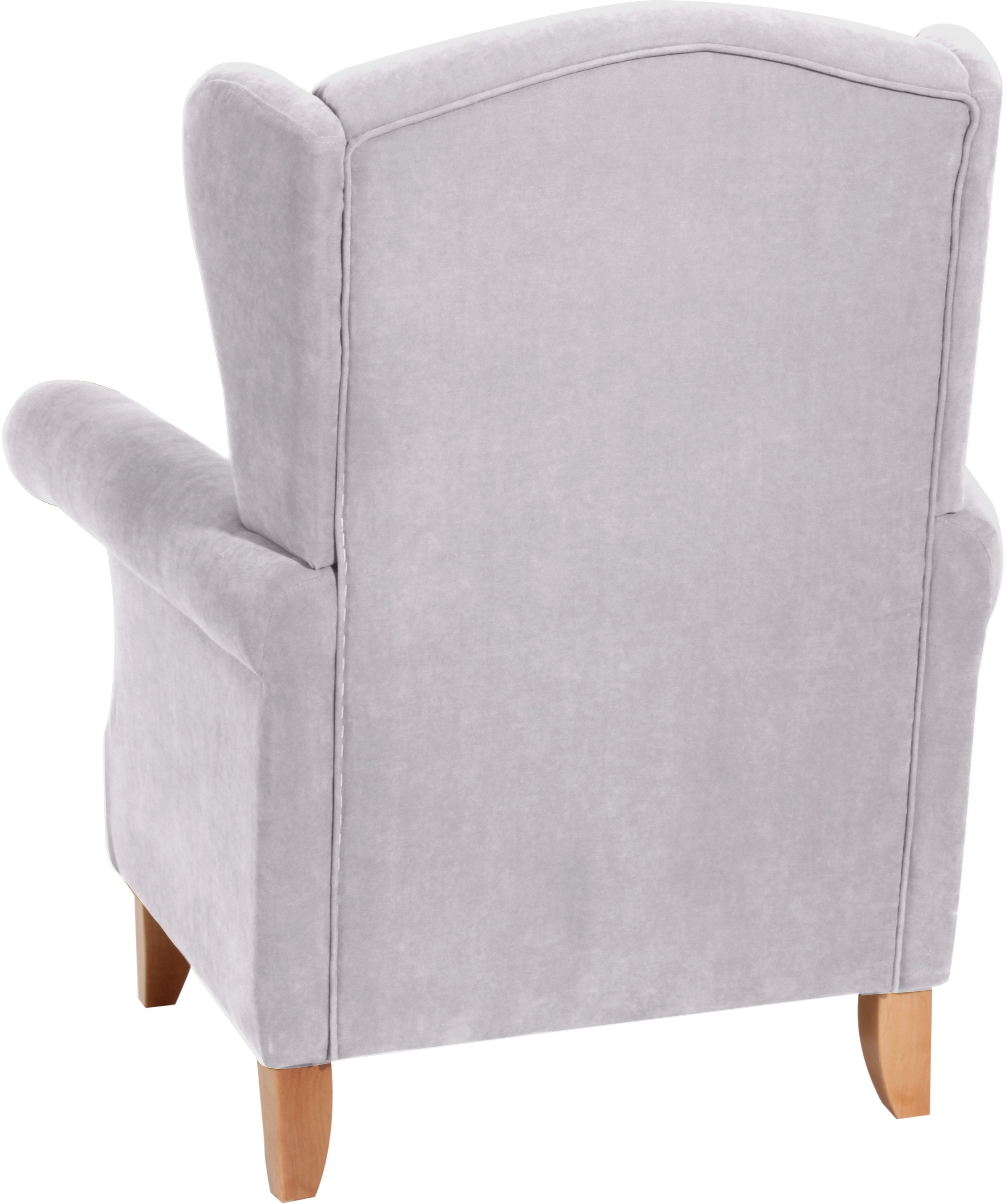 Max Winzer® Ohrensessel »Valentina, Hochlehnsessel, Retro und modern, geschwungenes Design«, bequemer Ohrensessel als Solitärsessel in aktuellen Farben
