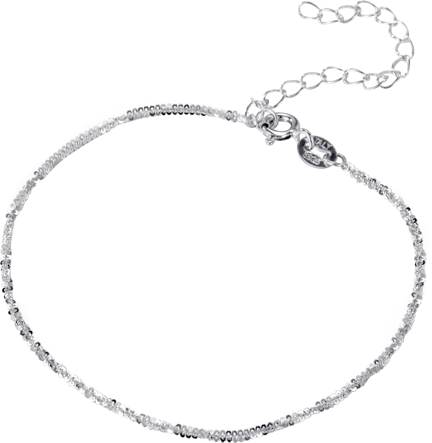 Firetti Silberkette »Schmuck Geschenk Silber Armband Kette Fußkette Bauchkette Criss-Cross«, in verschiedenen Längen erhältlich