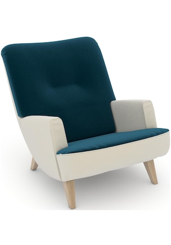Max Winzer® Loungesessel »build-a-chair Borano«, im Retrolook, zum Selbstgestalten kaufen
