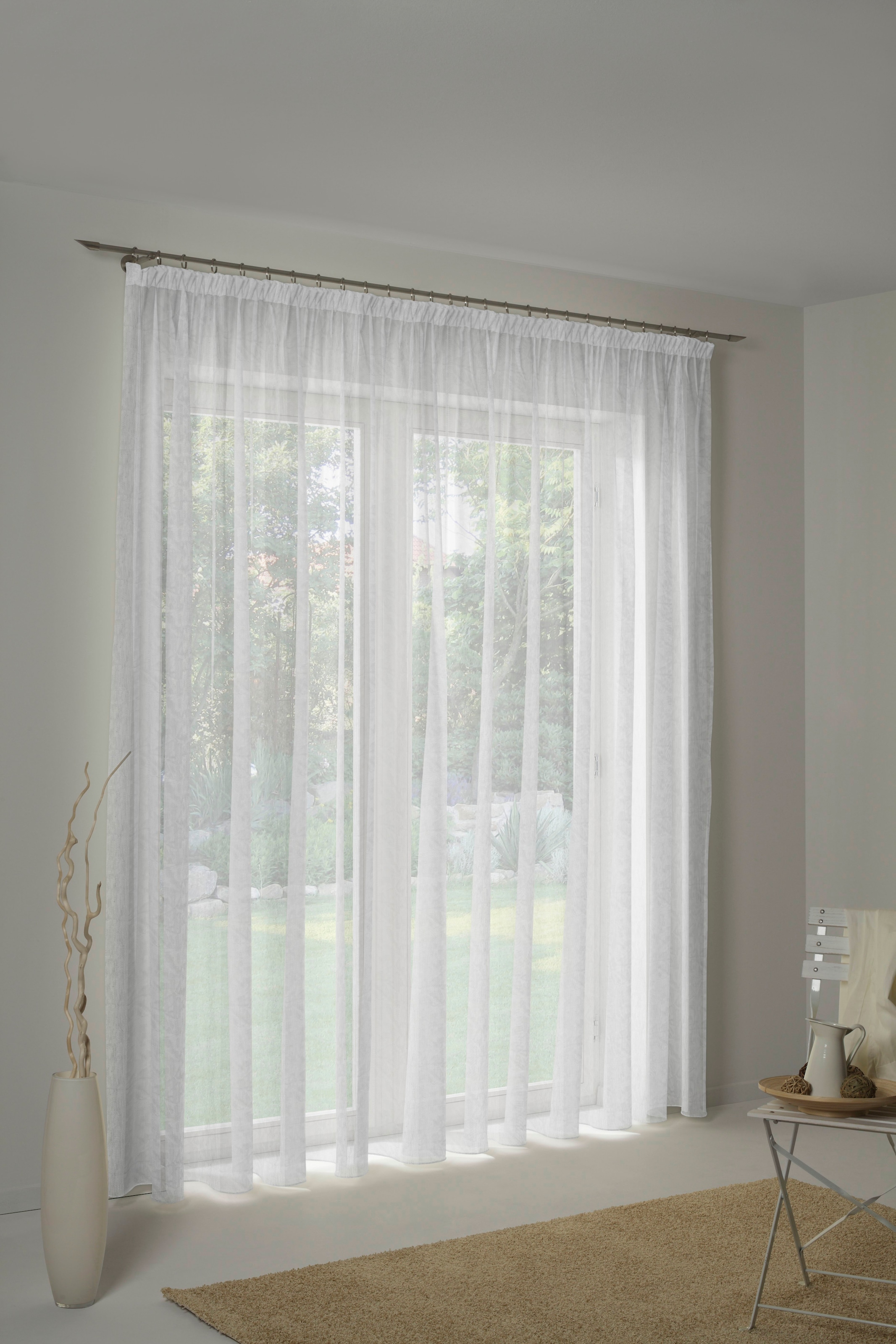 Wirth Gardine »3163 III« Faltenband 1 Stk. tlg. günstig online kaufen
