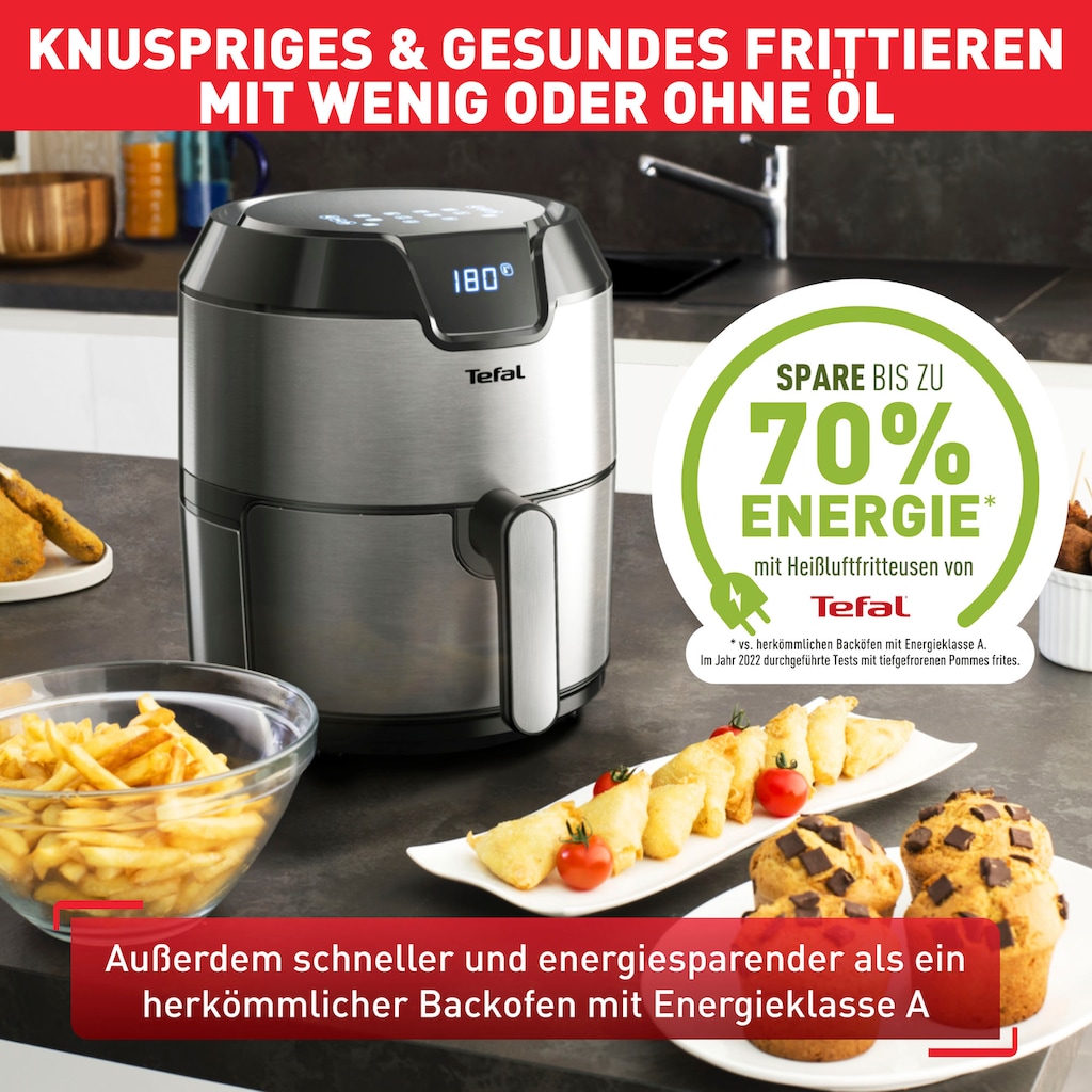 Tefal Heißluftfritteuse »EY401D Easy Fry Deluxe XL«, 1500 W