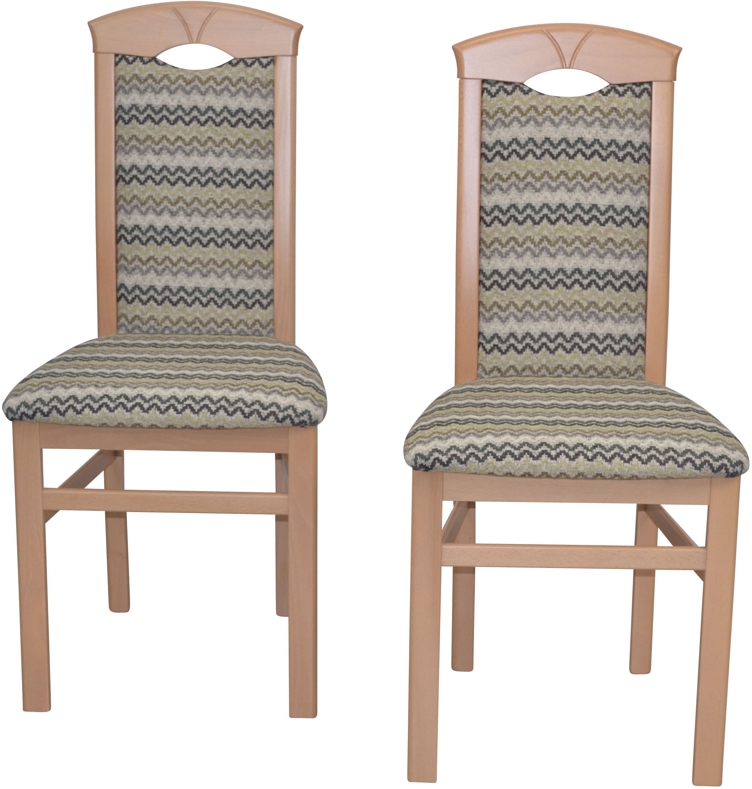 HOFMANN LIVING AND MORE 4-Fußstuhl »Polsterstuhl«, (Set), 2 St., Polyester günstig online kaufen