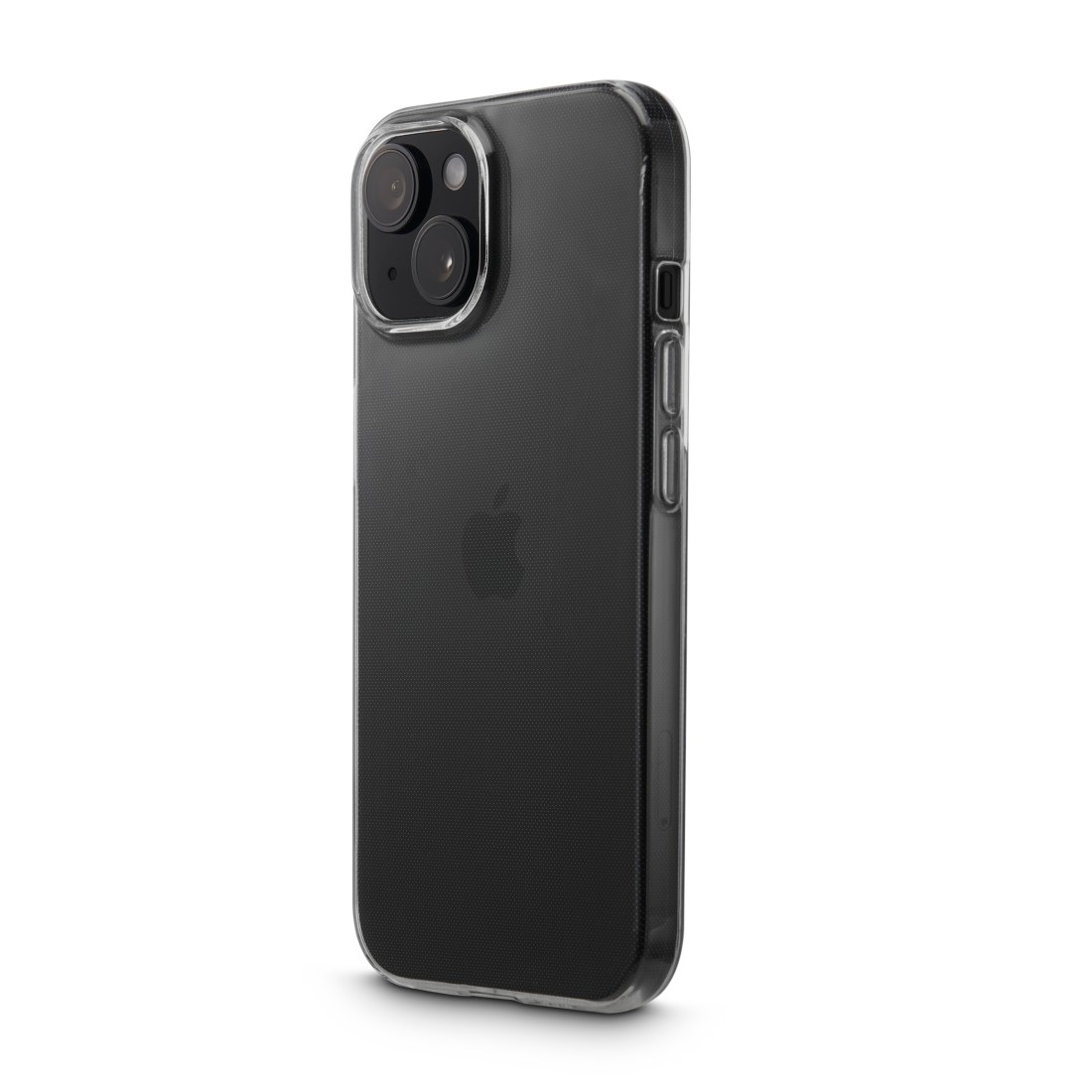 Hama Handyhülle »Handyhülle „Always Clear“ für iPhone 15 (kratzfest, ohne Vergilben)«, Apple iPhone 15, Anti-Rutsch-Oberfläche und bezogene Seitentasten