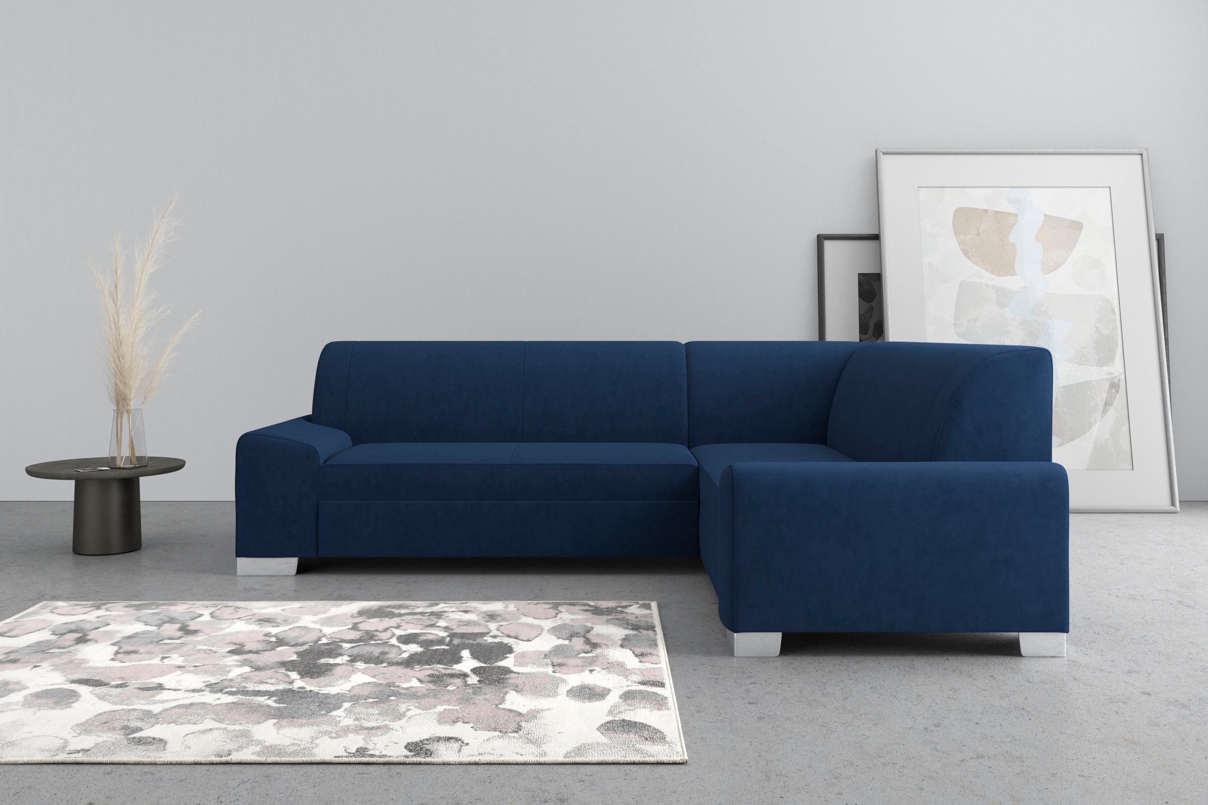 DOMO collection Ecksofa »Anzio in kubischer Formensprache, flache Armlehnen günstig online kaufen