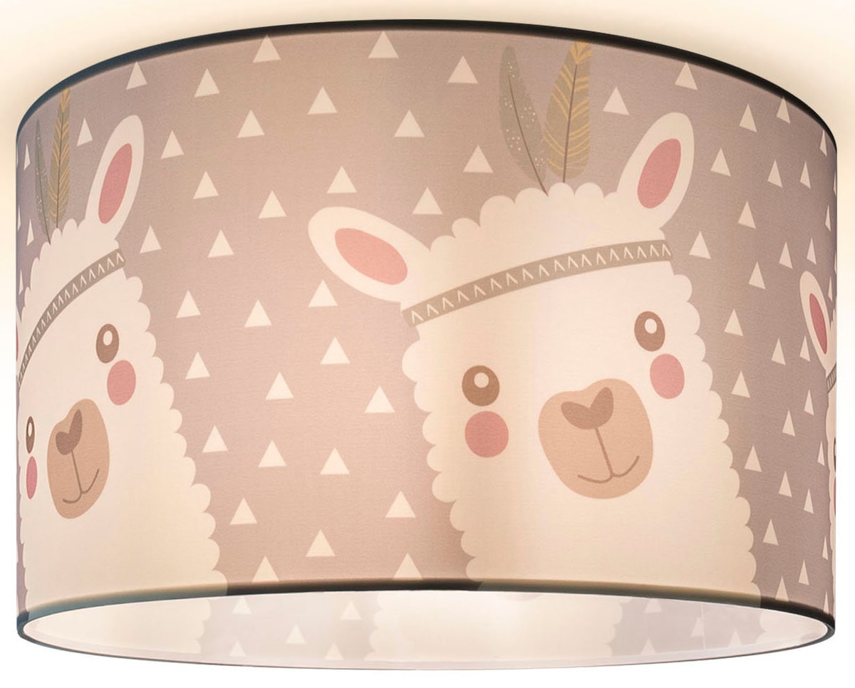 Paco Home Deckenleuchte »Ela 214«, 1 flammig-flammig, Kinderlampe  Deckenlampe LED Kinderzimmer Lampe Lama-Motiv, E27 online bestellen