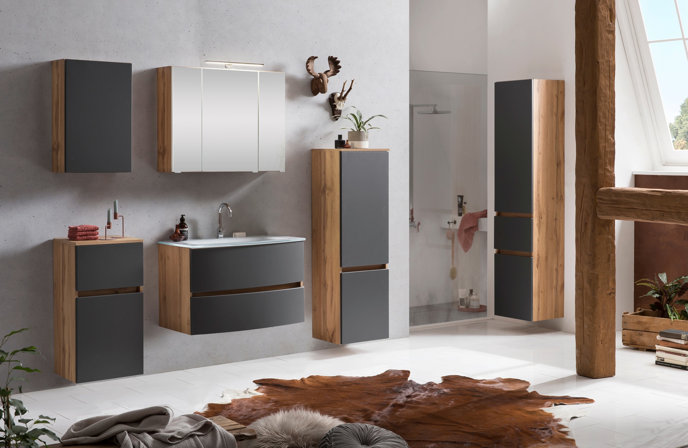 welltime Badezimmer-Set »Kaunas« Set, 4 Stk. tlg. günstig online kaufen