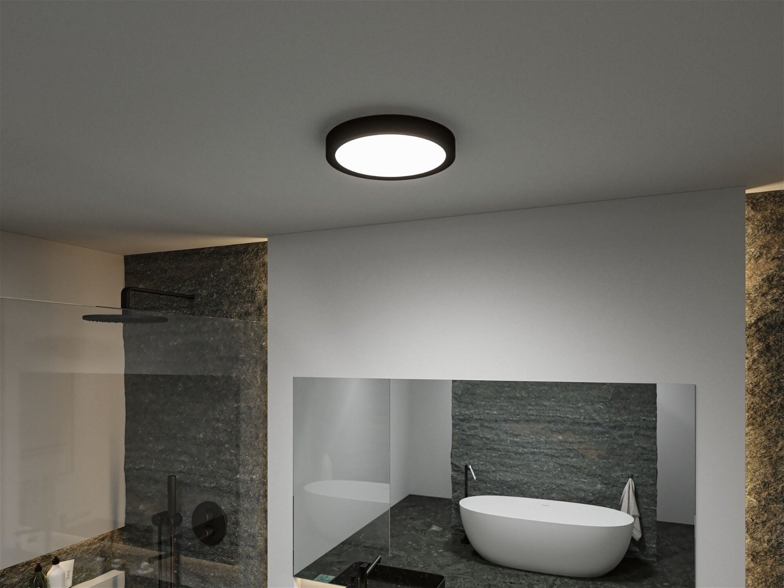 Paulmann LED Deckenleuchte »Selection Bathroom Tega IP44 24W 230V Kunststoff«, 1 flammig, WhiteSwitch