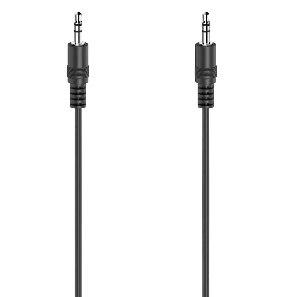 Hama Audio-Kabel »Audio-Kabel 3,5-mm-Klinken-St.-3,5-mm-Klinken-St., Stereo 0,5m«, 3,5-mm-Klinke, 50 cm