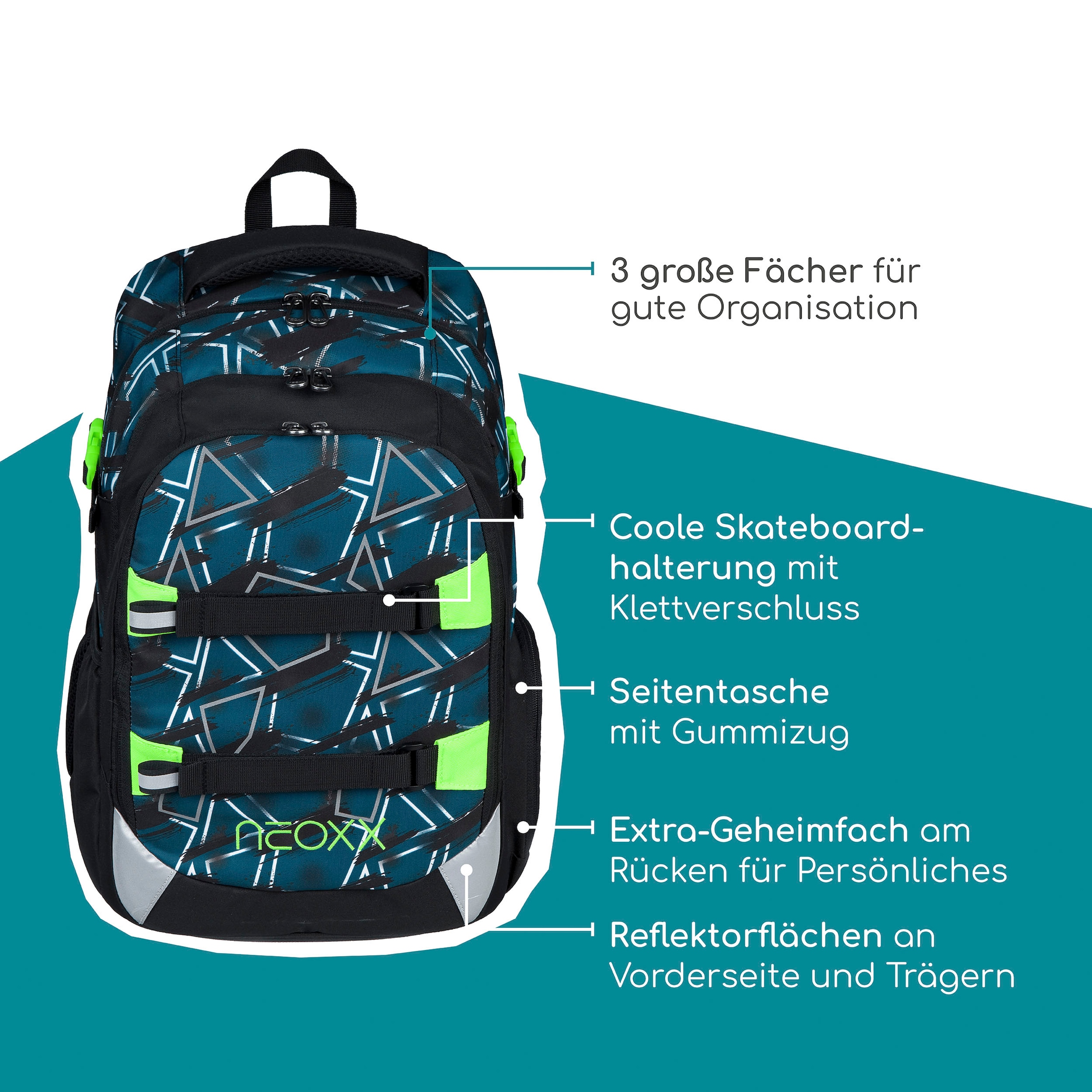 neoxx Schulrucksack »Active Pro, Flash Yourself«