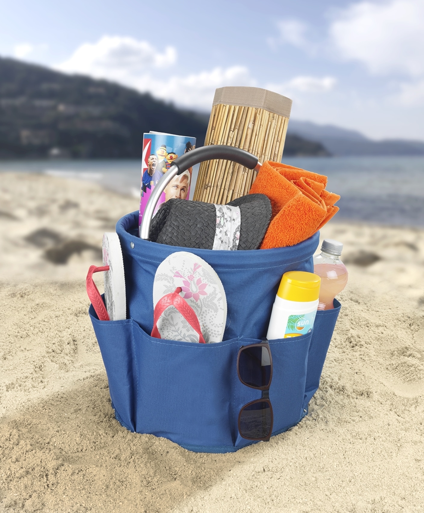Maximex Organizer »Universal-Reinigungs-Caddy«, (Set, 2 St.), Allzweckkorb mit 6 Außentaschen, ideal für Haushalt, Garten & Camping