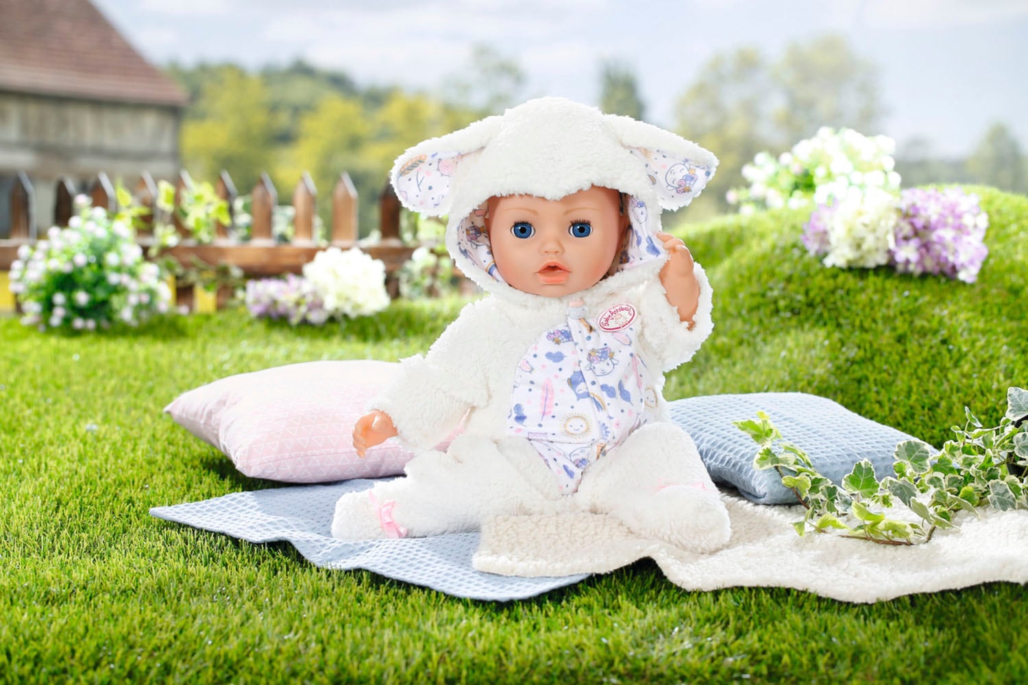 Baby Annabell Puppenkleidung »Kuschelanzug Schaf, 43 cm«