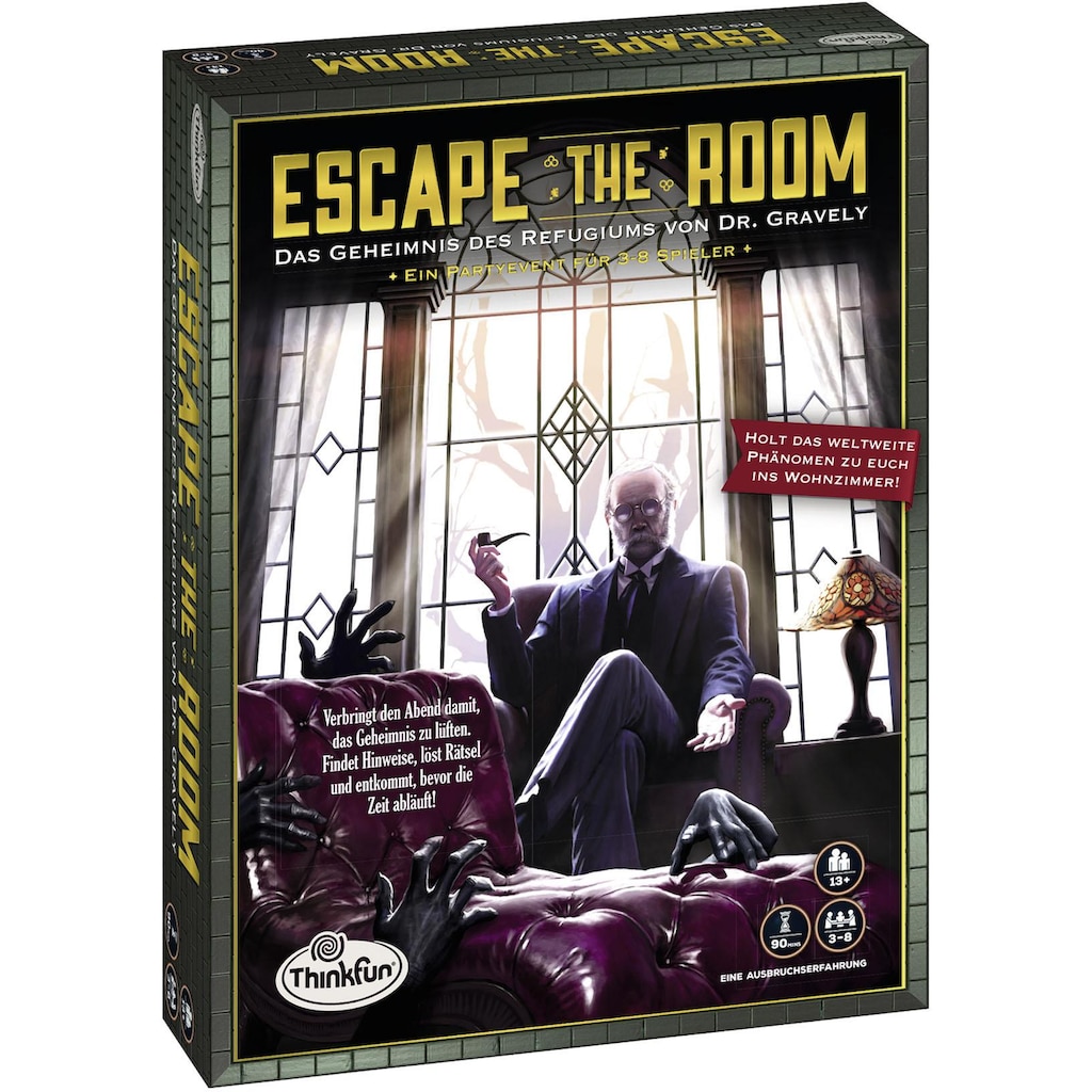 Thinkfun® Spiel »Escape the Room - Das Geheimnis des Refugiums von Dr. Gravely«