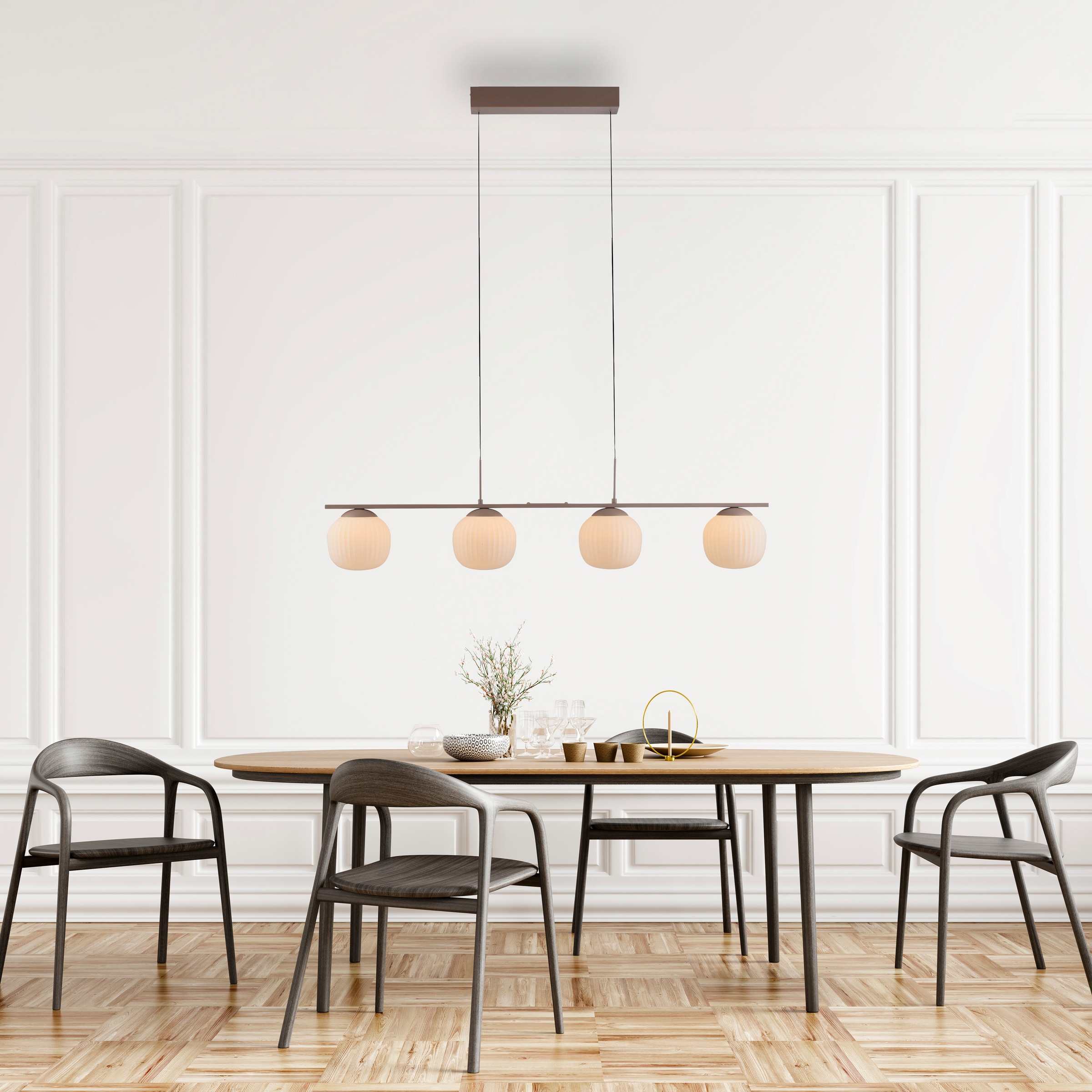 JUST LIGHT LED Deckenleuchte »NAMI« LED-Board 1 Stk. Warmweiß dimmbar, Simp günstig online kaufen