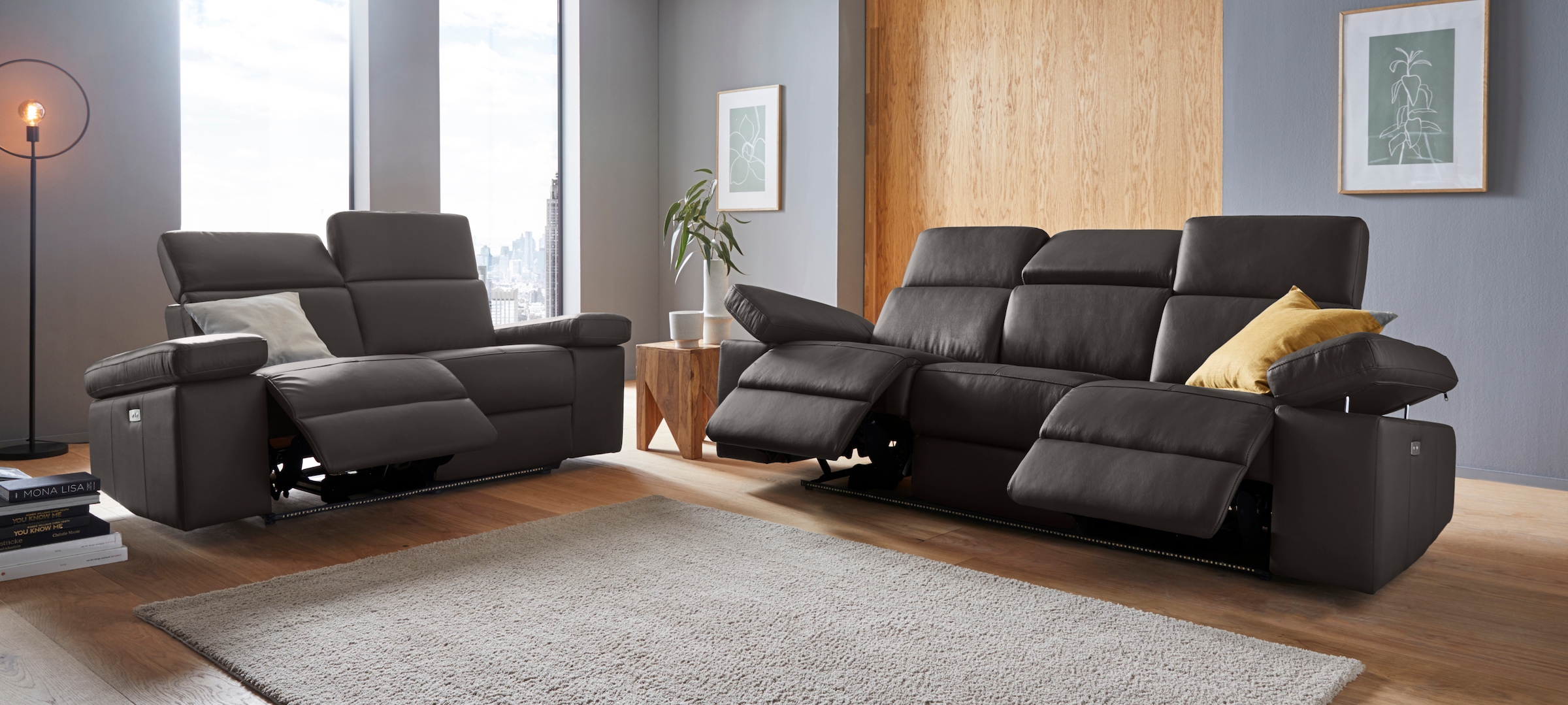 Home affaire Sitzgruppe »Kilado« mit Relaxfunktion, verstellbarer Armlehne, Kopfteilverstellung